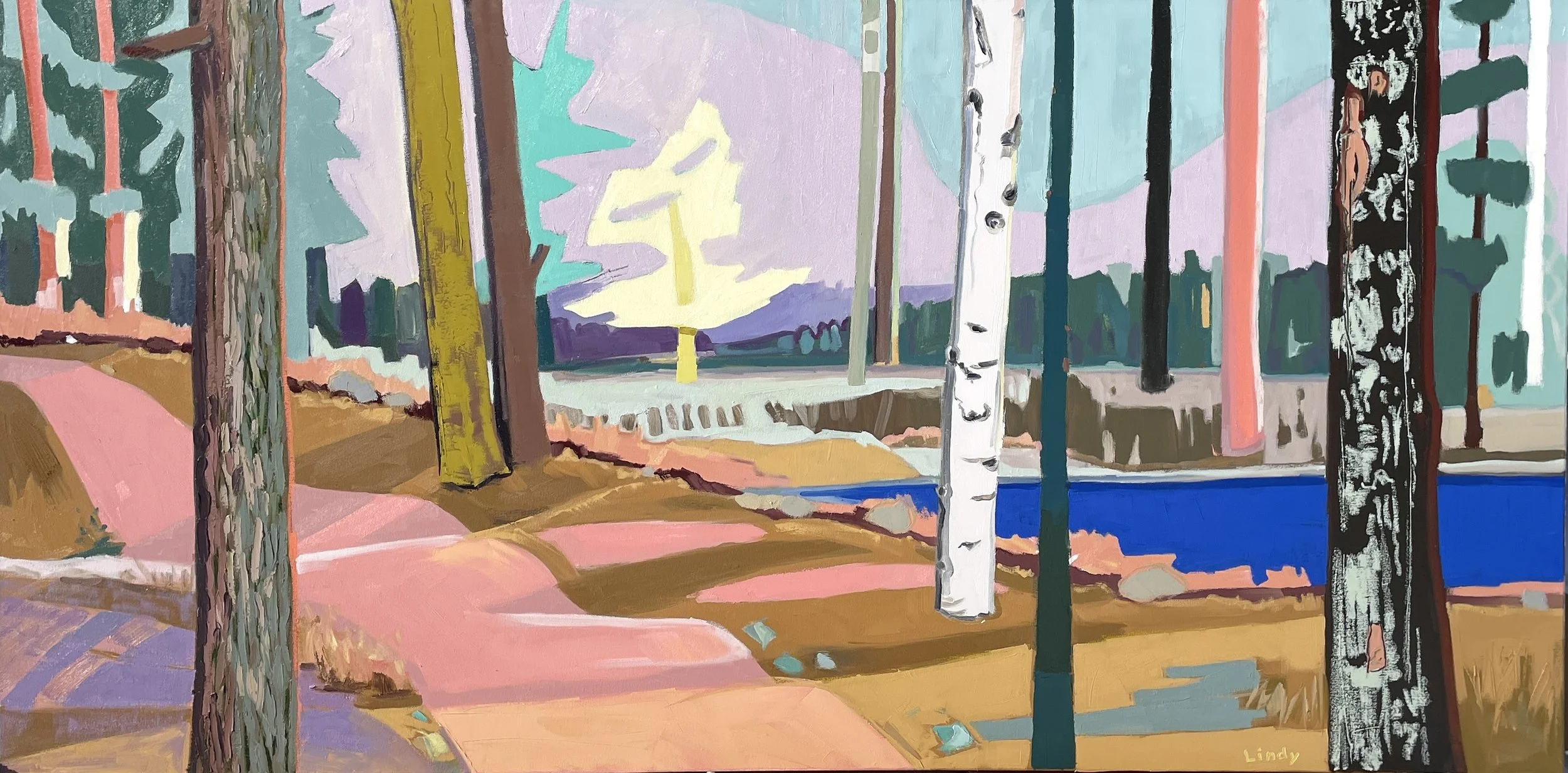 STAND BY ME- 36"X72"X1.25", oil on canvas - $3,500.