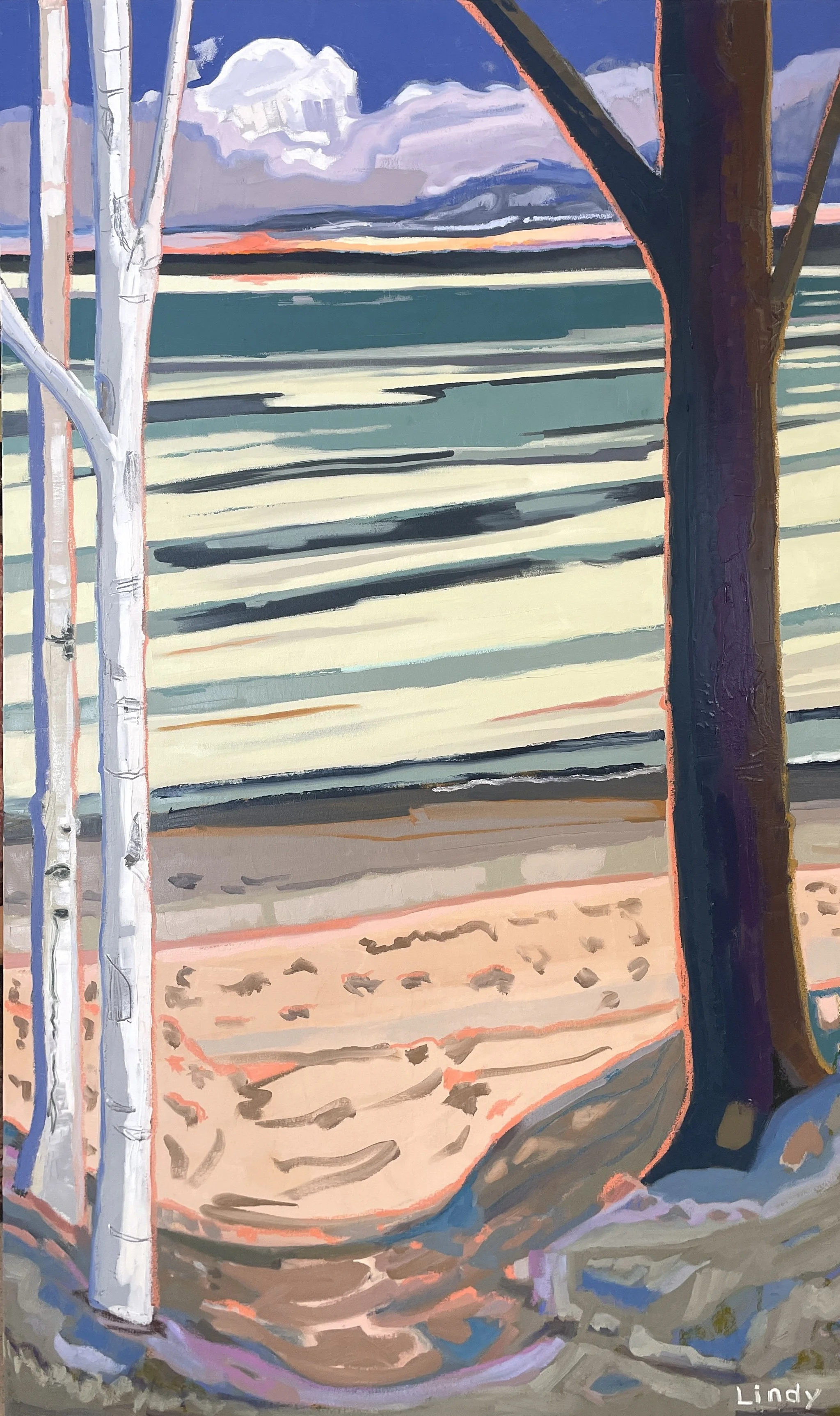 READY WHEN YOU ARE - 36"X72"X1.25', oil on canvas, $3,500.