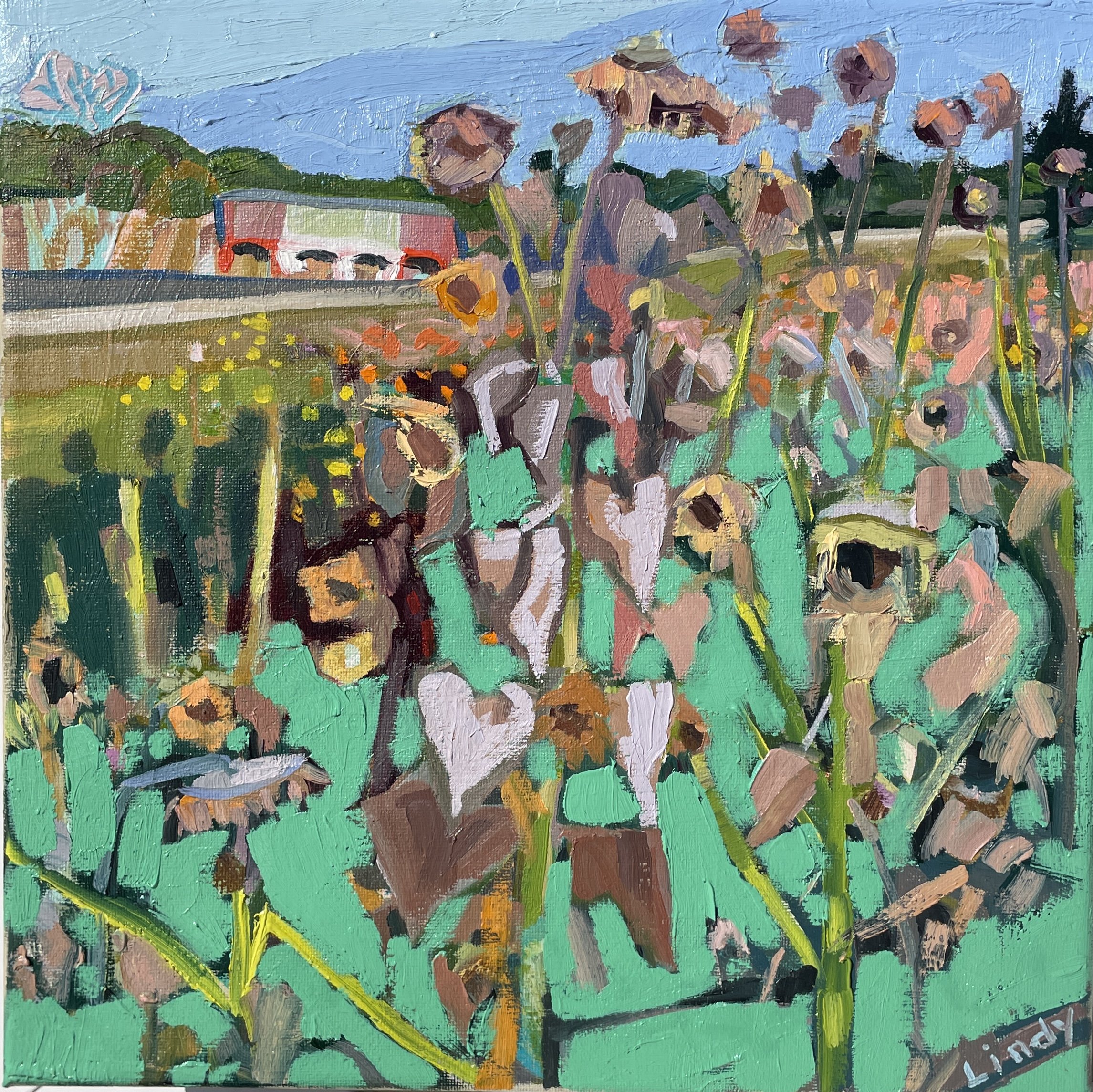 DAYS LIKE THIS - 12X12, oil on canvas, $375.F