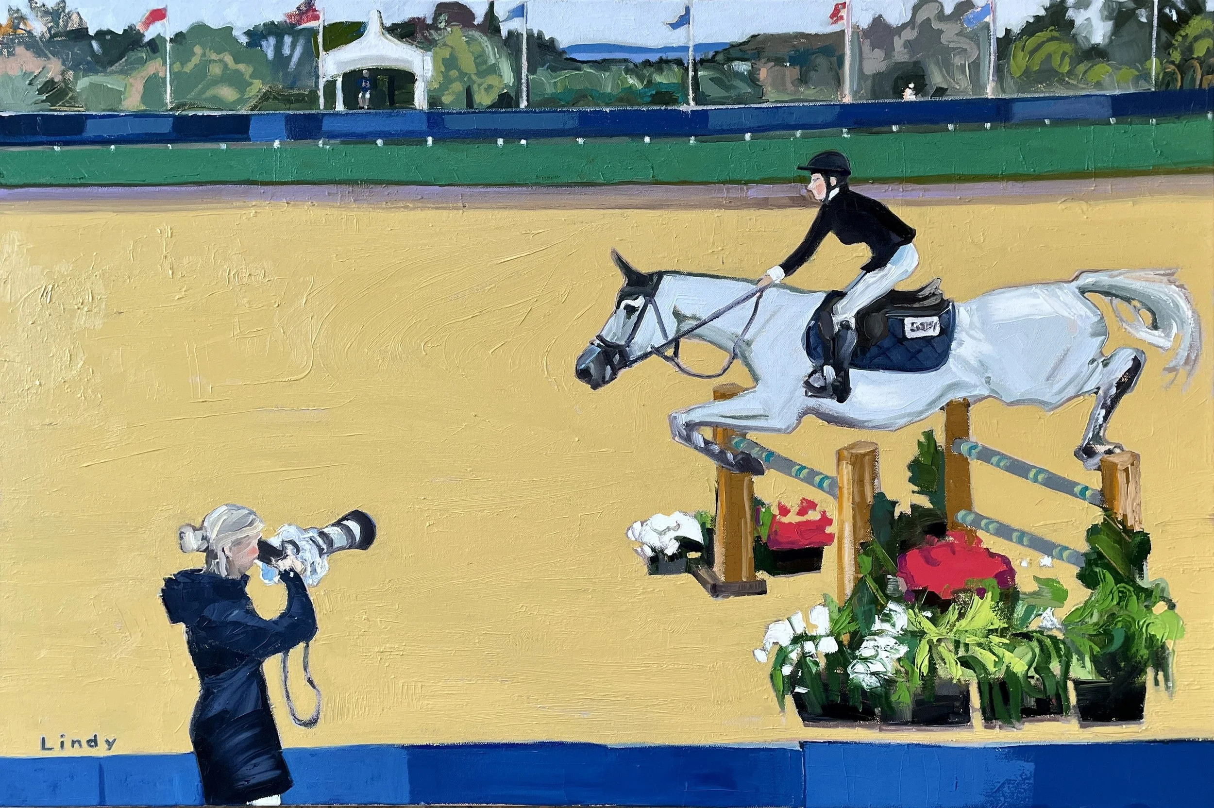 EVERYTHING CLICKED- 24x36, oil on canvas, $1200.