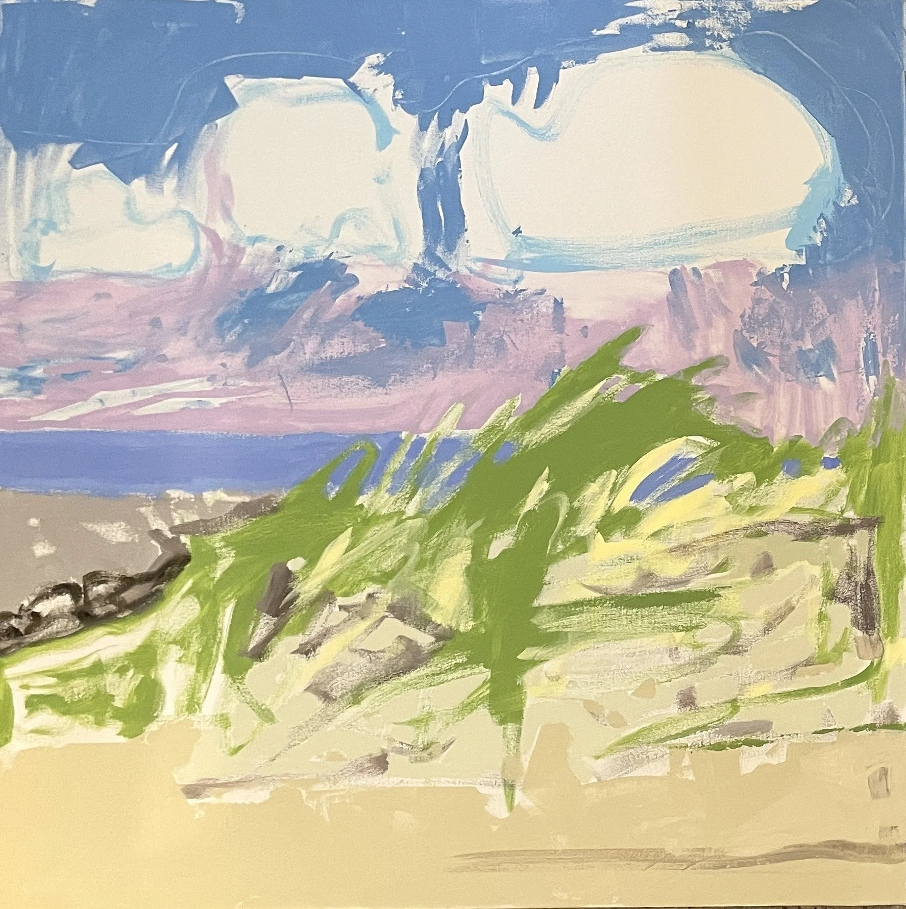 DUNE FEELS 2- 36x36x1.5, acrylic, $2100.