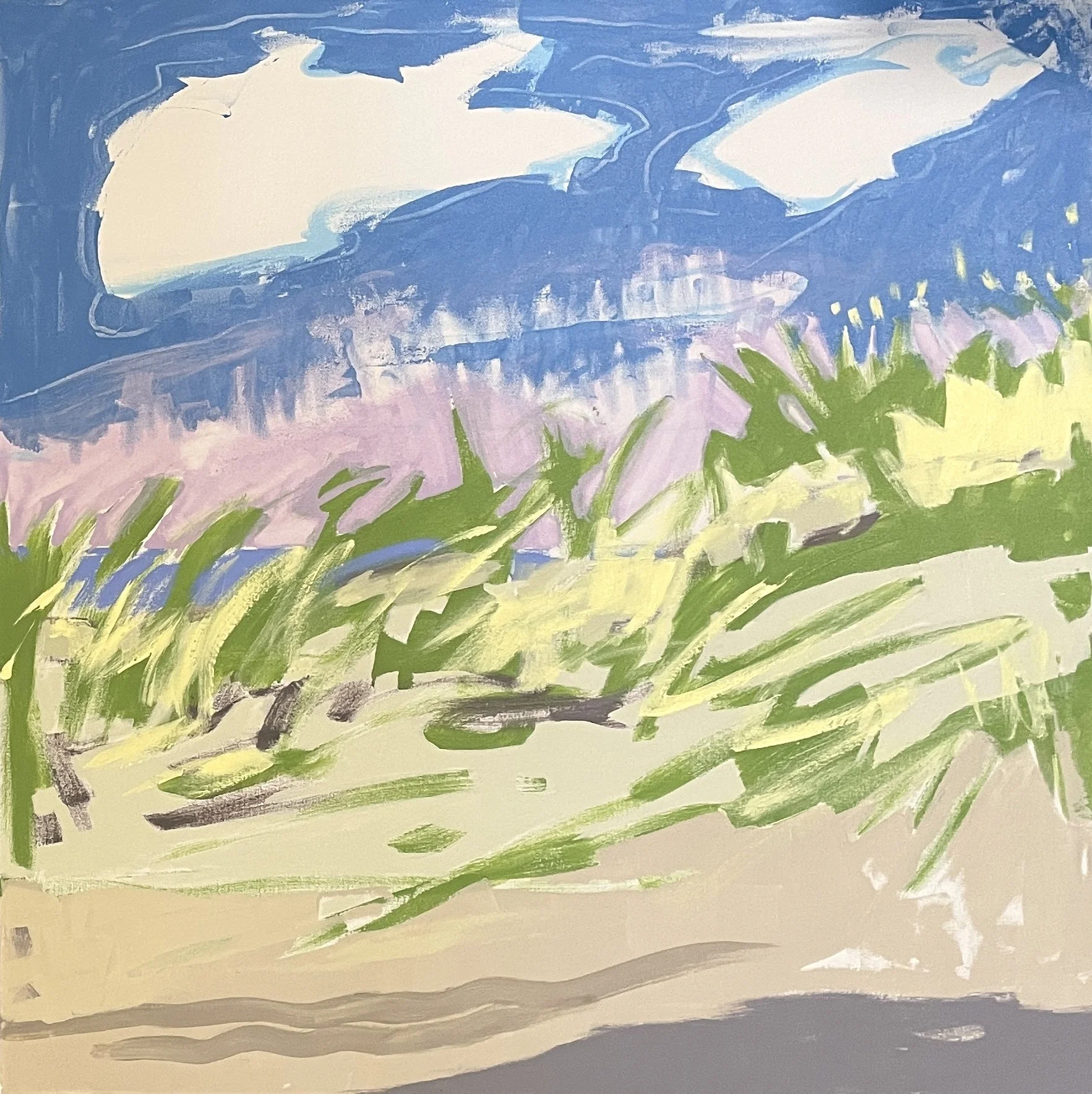 DUNE FEELS 1 - 36x36x1.5, acrylic, $2100.