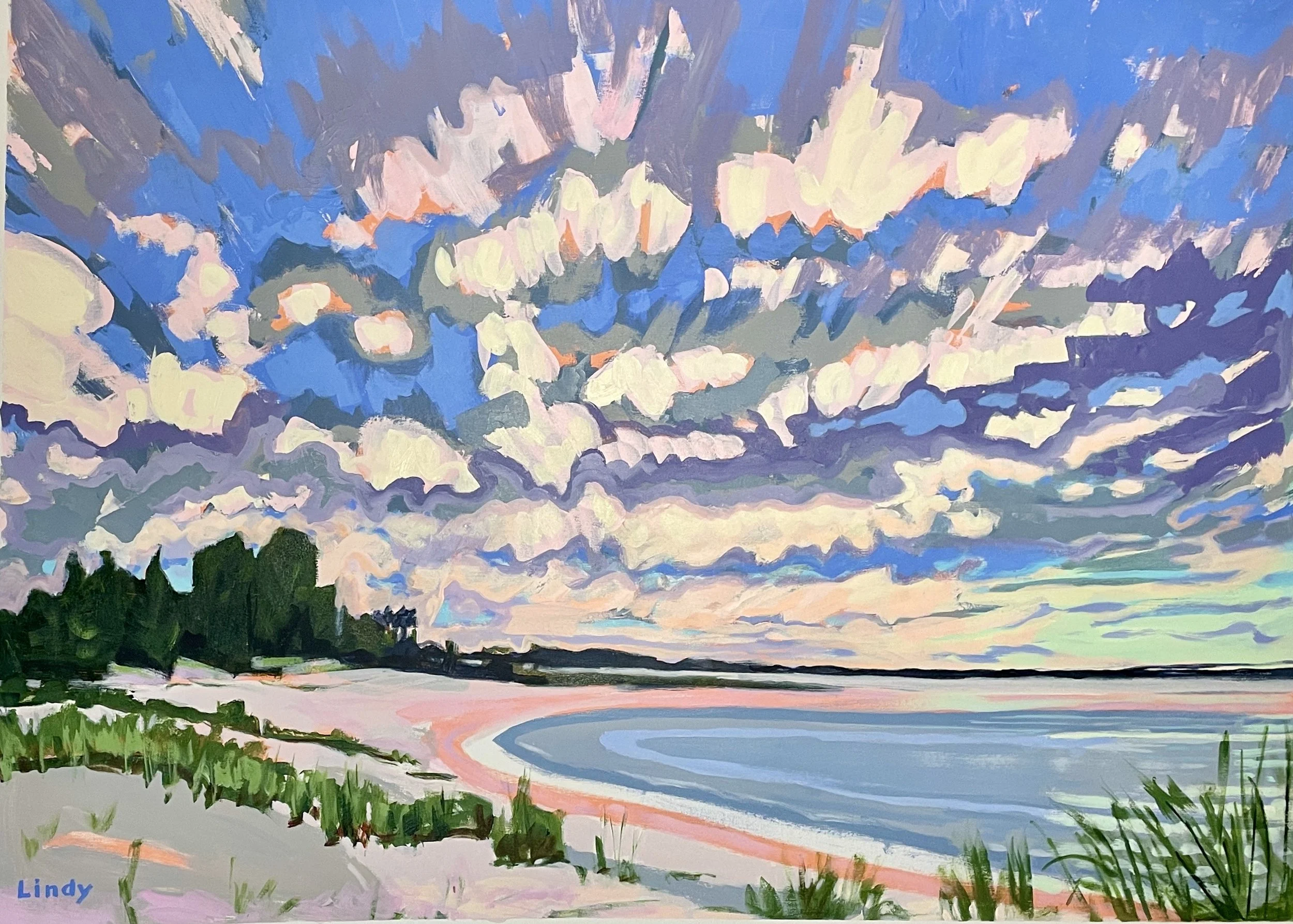 NIGHTS LIKE THIS- 41"x57", acrylic on canvas, $3500.