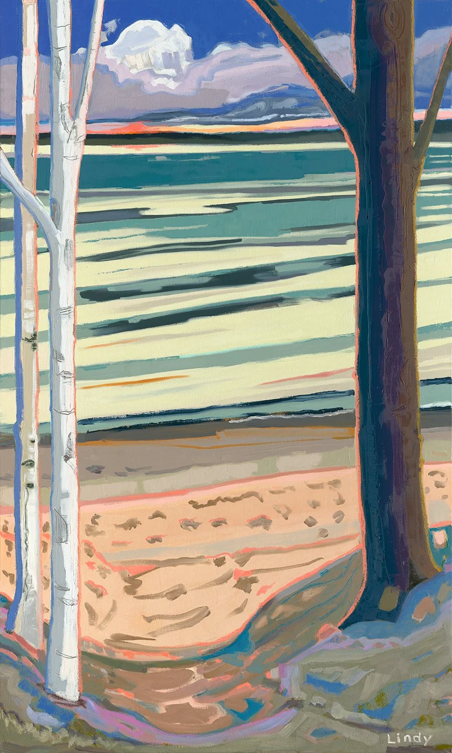 READY WHEN YOU ARE - 36"X72"X1.25', oil on canvas, $4,200.