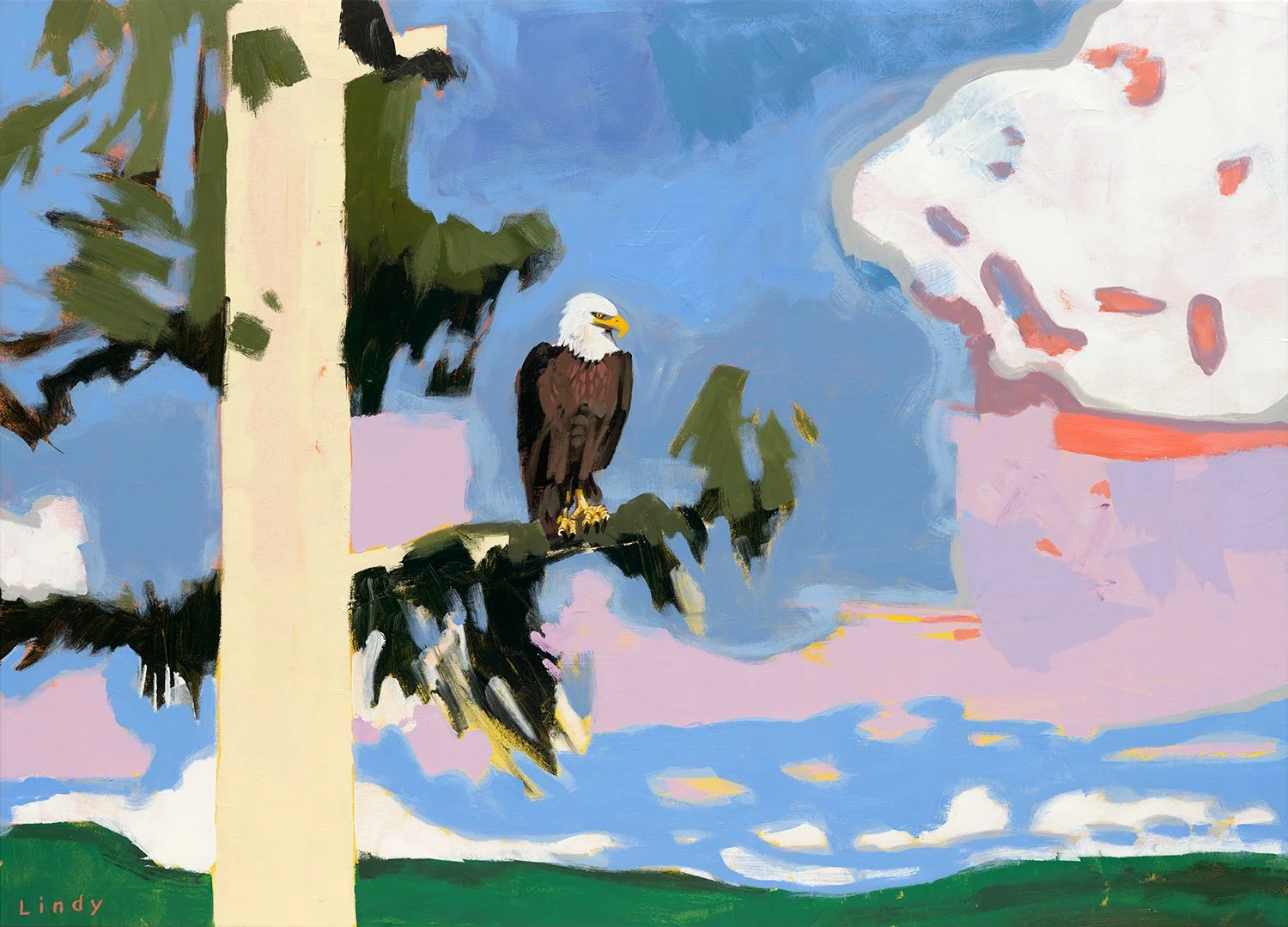 EAGLE'S VIEW - 41x57, acrylic on canvas, $3,500.
