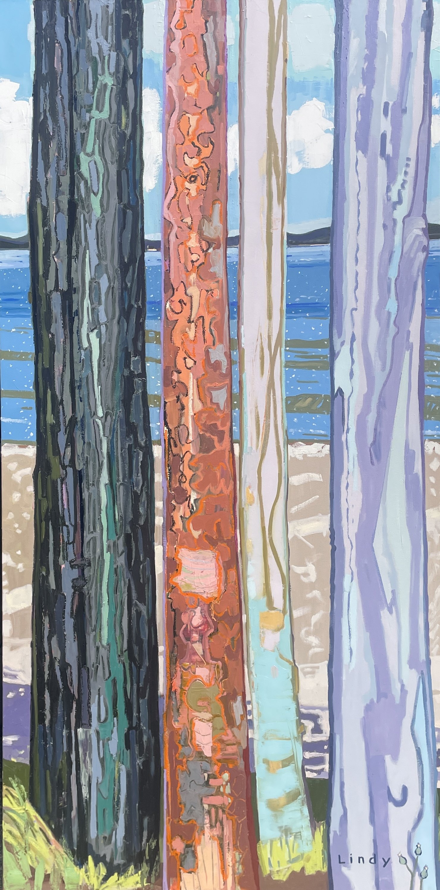 DISCOVERY- 72X36X1.25, oil on canvas, $4200.