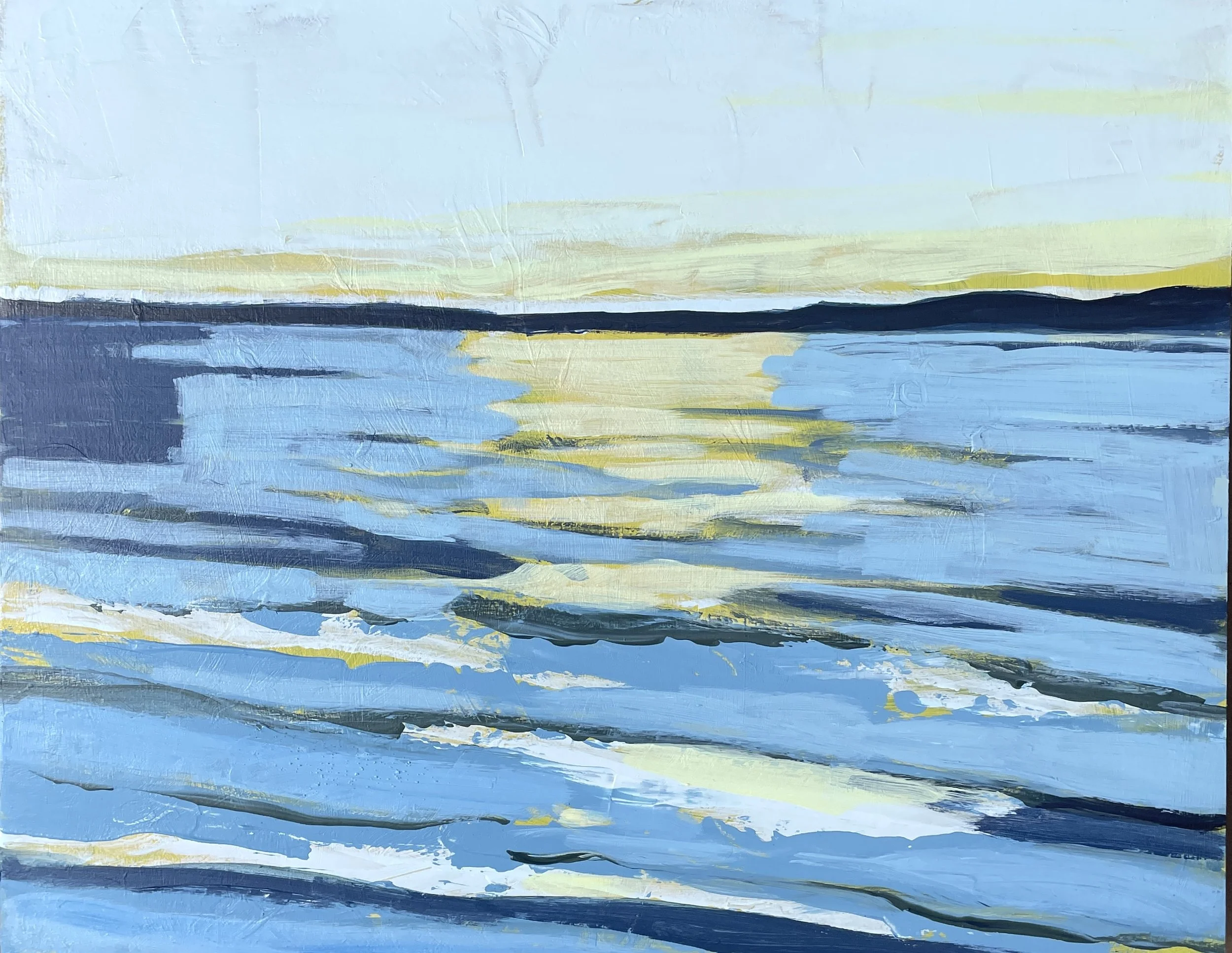 Summer Stretch - 11x14x1.5, acrylic on canvas, $375.