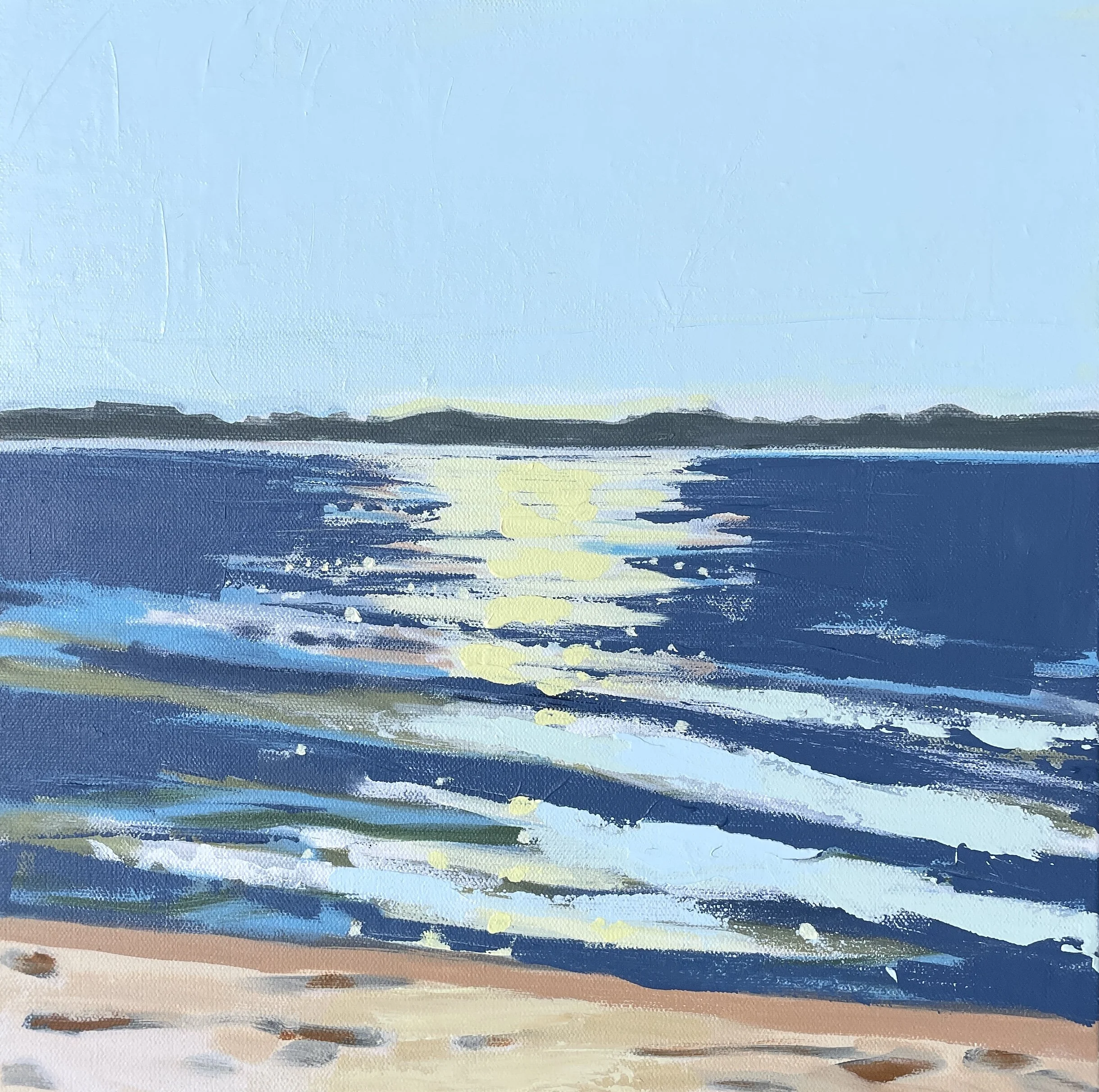 Summer Stretch 2 - 12x12, acrylic on canvas, $325.