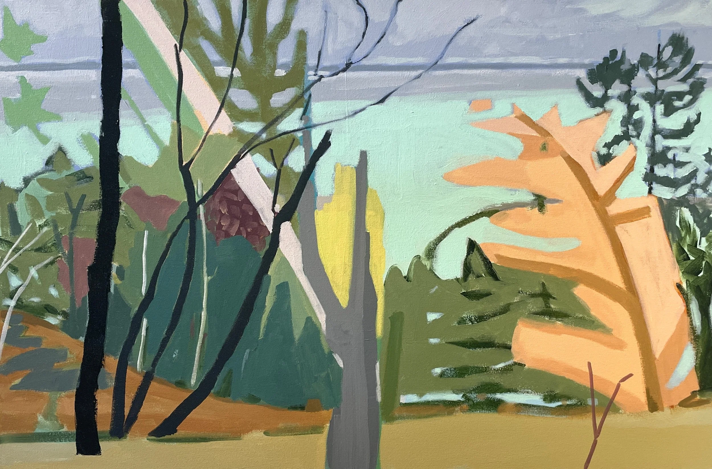 Leland Swale - 24X36, acrylic on canvas, 