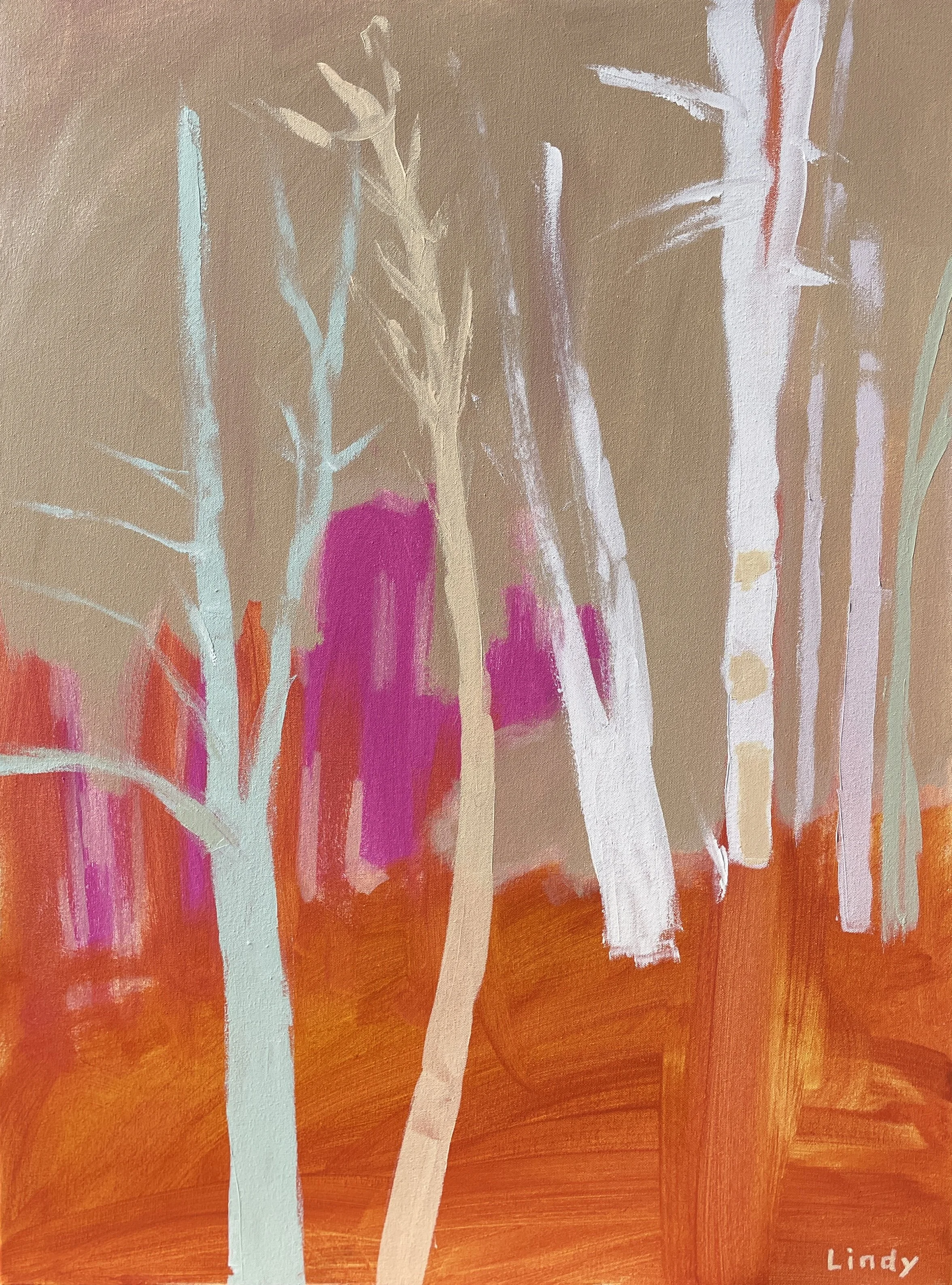 Woods, Meet Dune - 40X30, acrylic on canvas, $2,000.