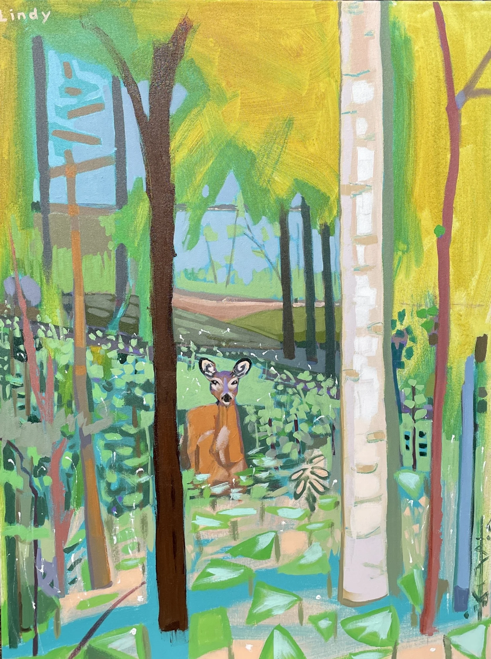Welcome To My World - 40X30, acrylic on canvas, $2,000.
