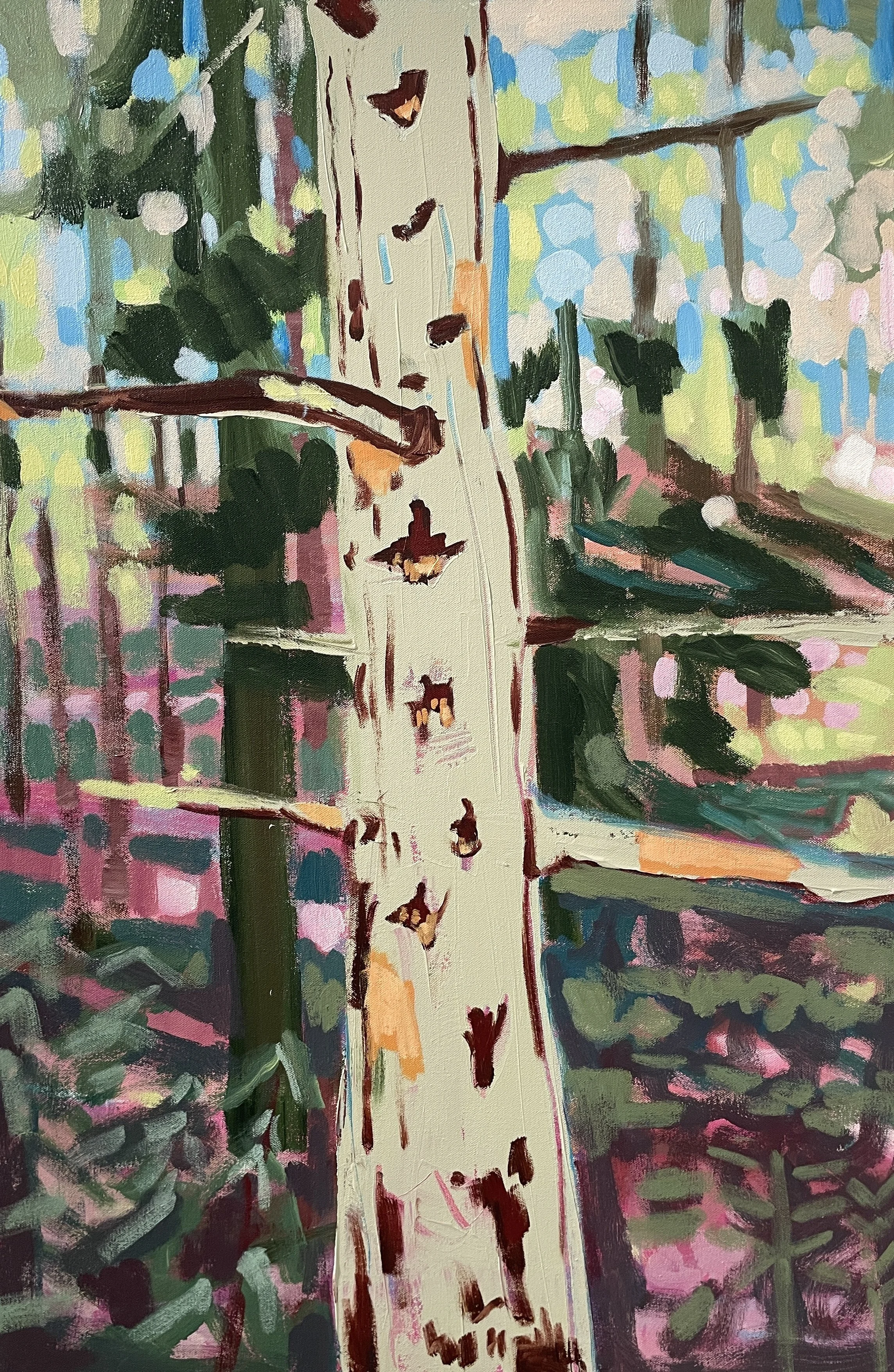 I'll Be Right Here - 36X24X1.5, acrylic on canvas