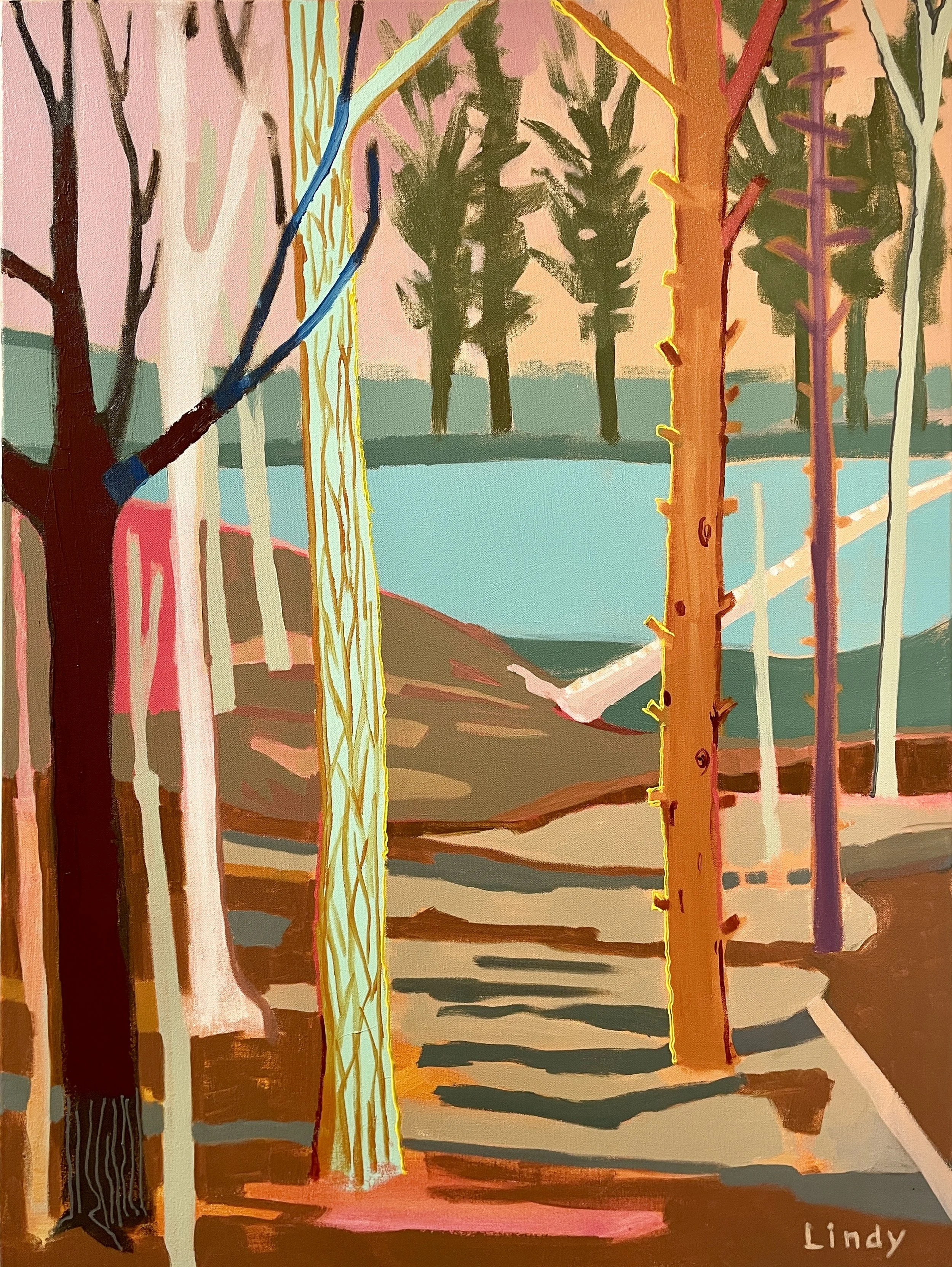 Modern Nature - 40X30, acrylic on canvas, $2,000.
