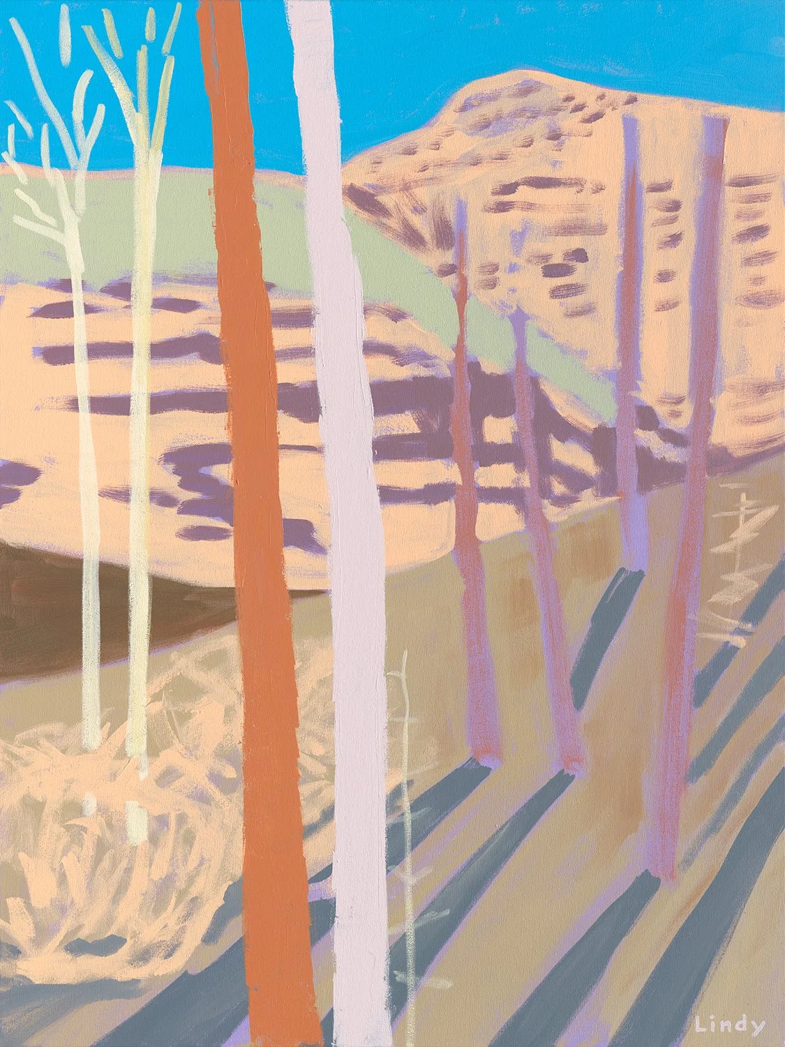 Hello Sleeping Bear Dune - 40X30, acrylic on canvas, $2000. 