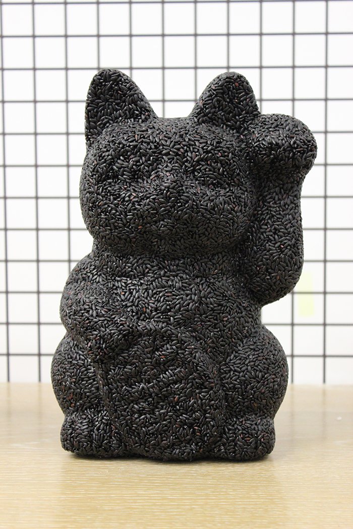 Macrobiotic Sculpture #3 (lucky cat)