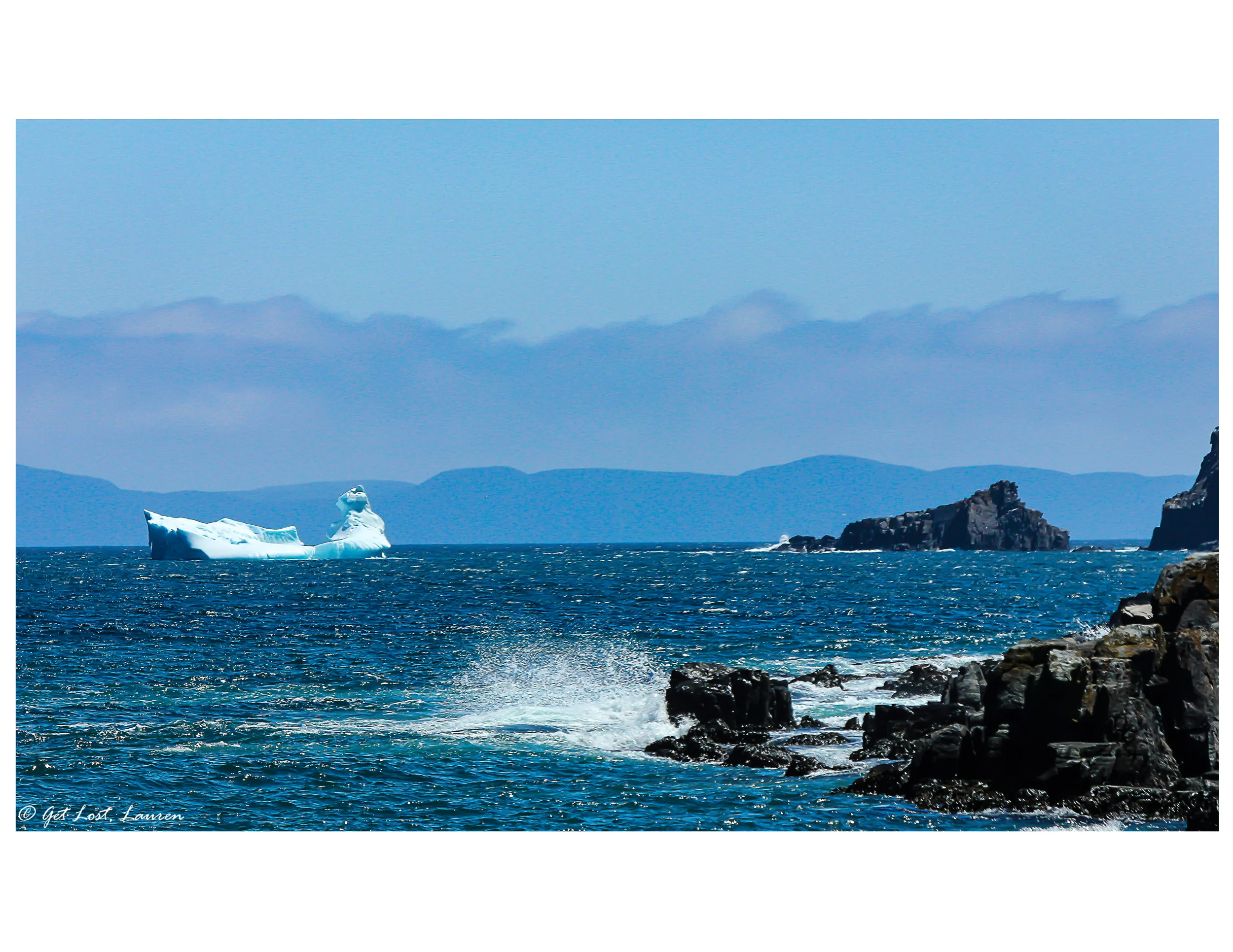 Our first substantial iceberg sighting in Carbonear Bay.