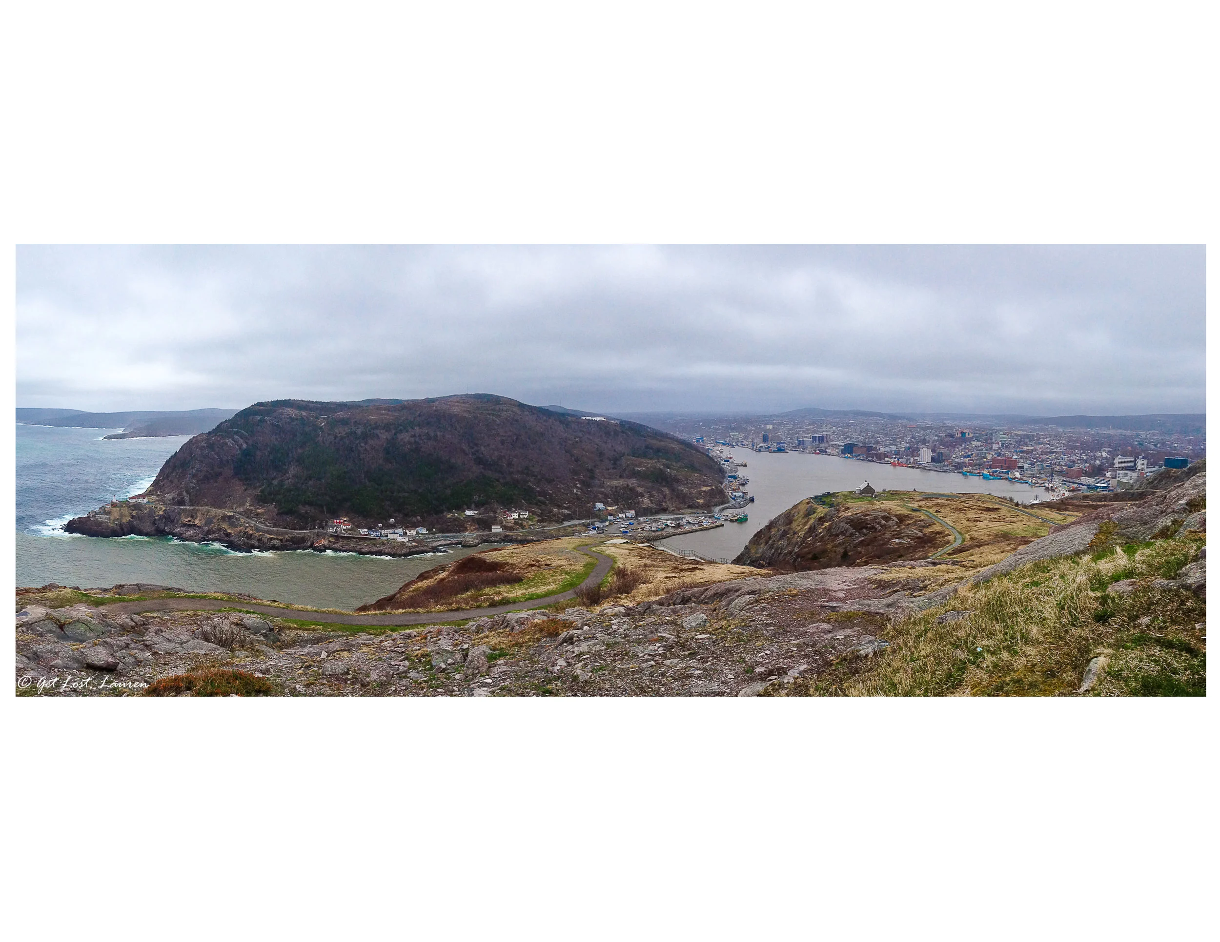 Signal Hill keeping watch over St. John's harbor.