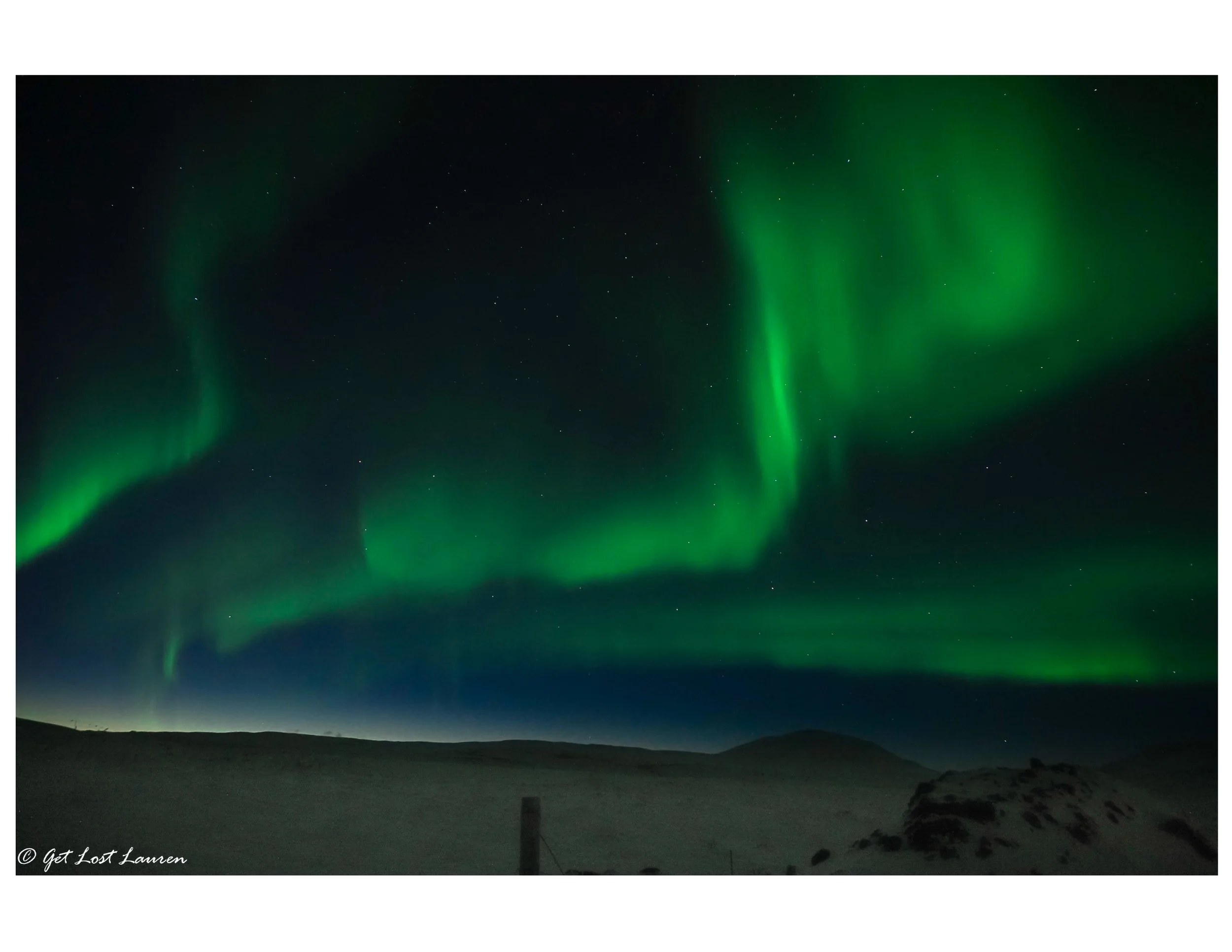 Include some of the landscape in your frame to give scale to your shot. Sony a5000. f4/ISO 800/4"