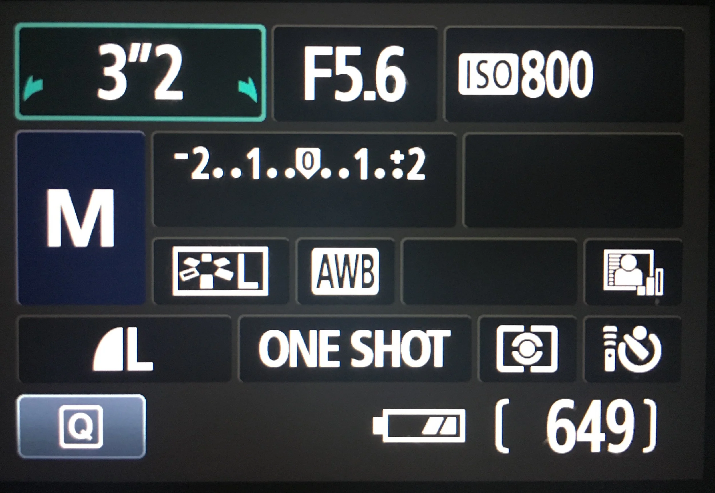 Camera settings on a Canon set to Manual mode. Shutter at 3.2 seconds, F-stop at f5.6 (lowest it would go), ISO 800 with remote control on. No remote? Set it to timer to decrease chances of blur in your picture by clicking the button.