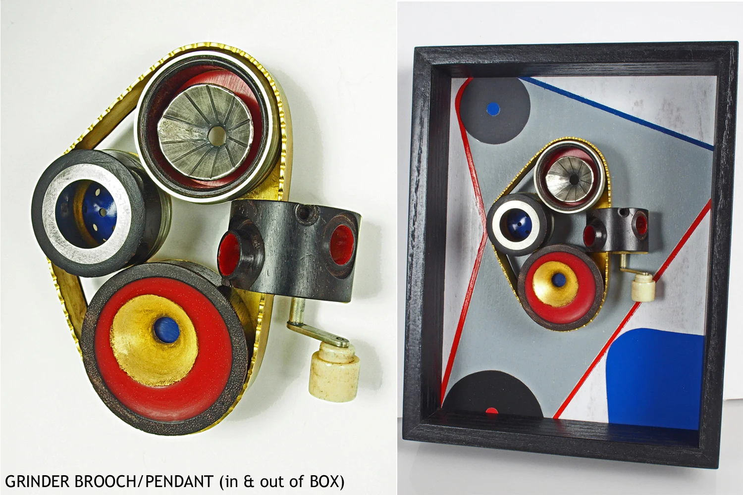 Grinder Brooch / Pendant