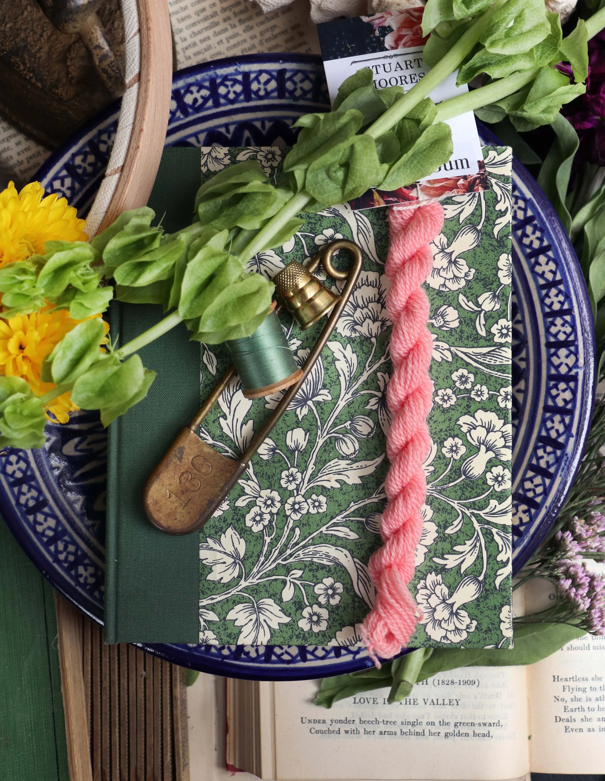 'BUBBLE GUM' Naturally Dyed Wool Embroidery Floss Single