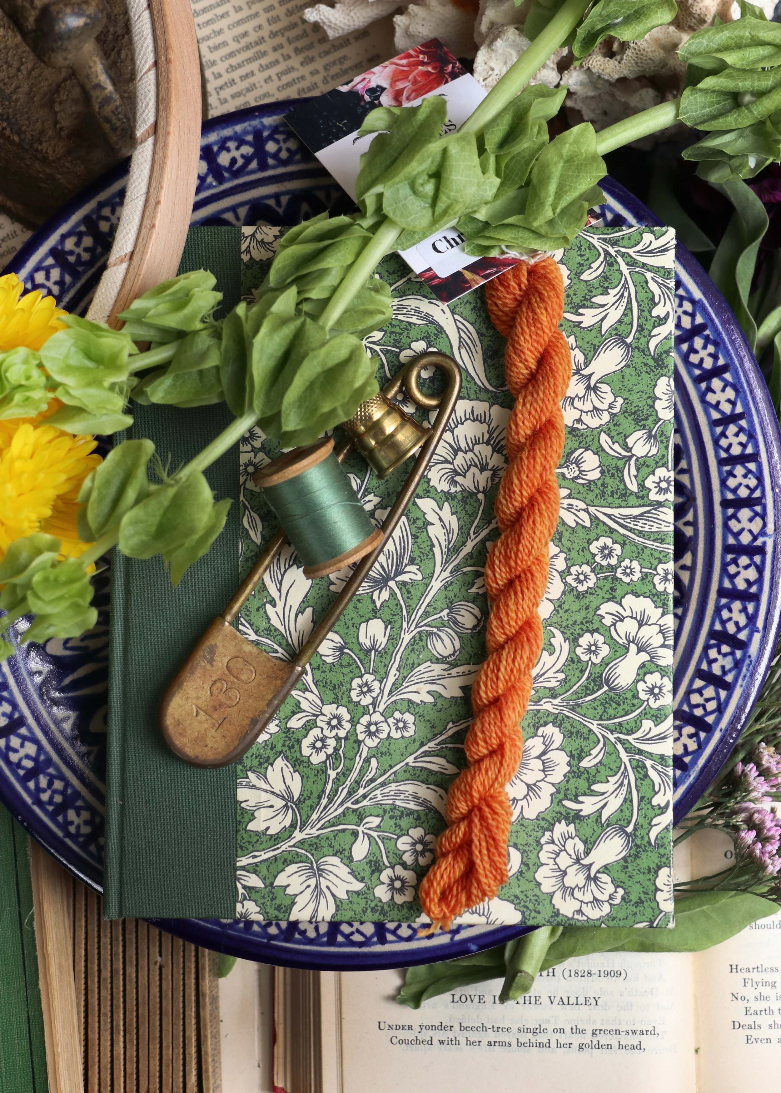 'CHRYSANTHEMUM' Naturally Dyed Wool Embroidery Floss Single