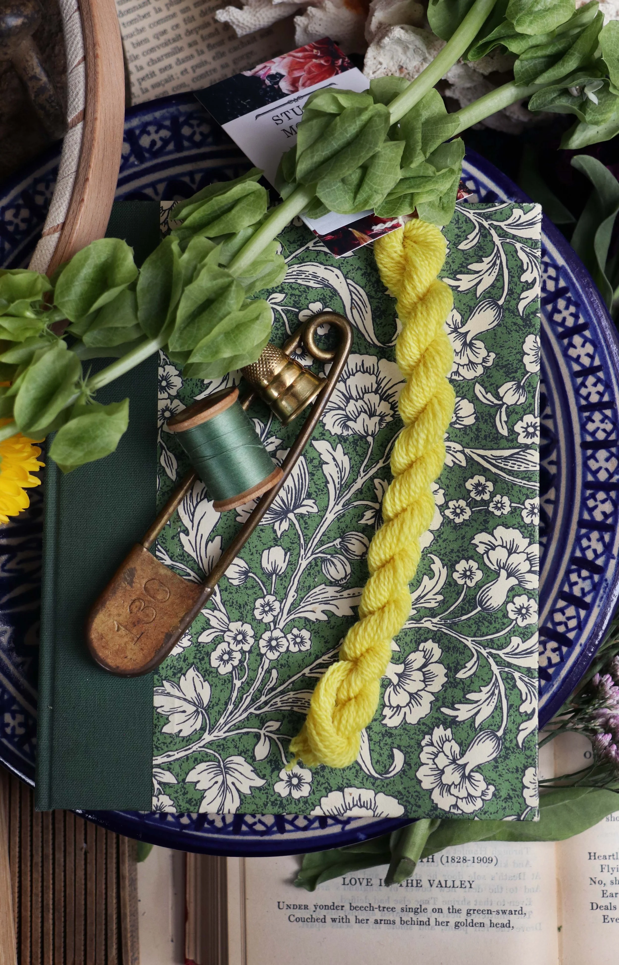 'CITRON' Naturally Dyed Wool Embroidery Floss Single