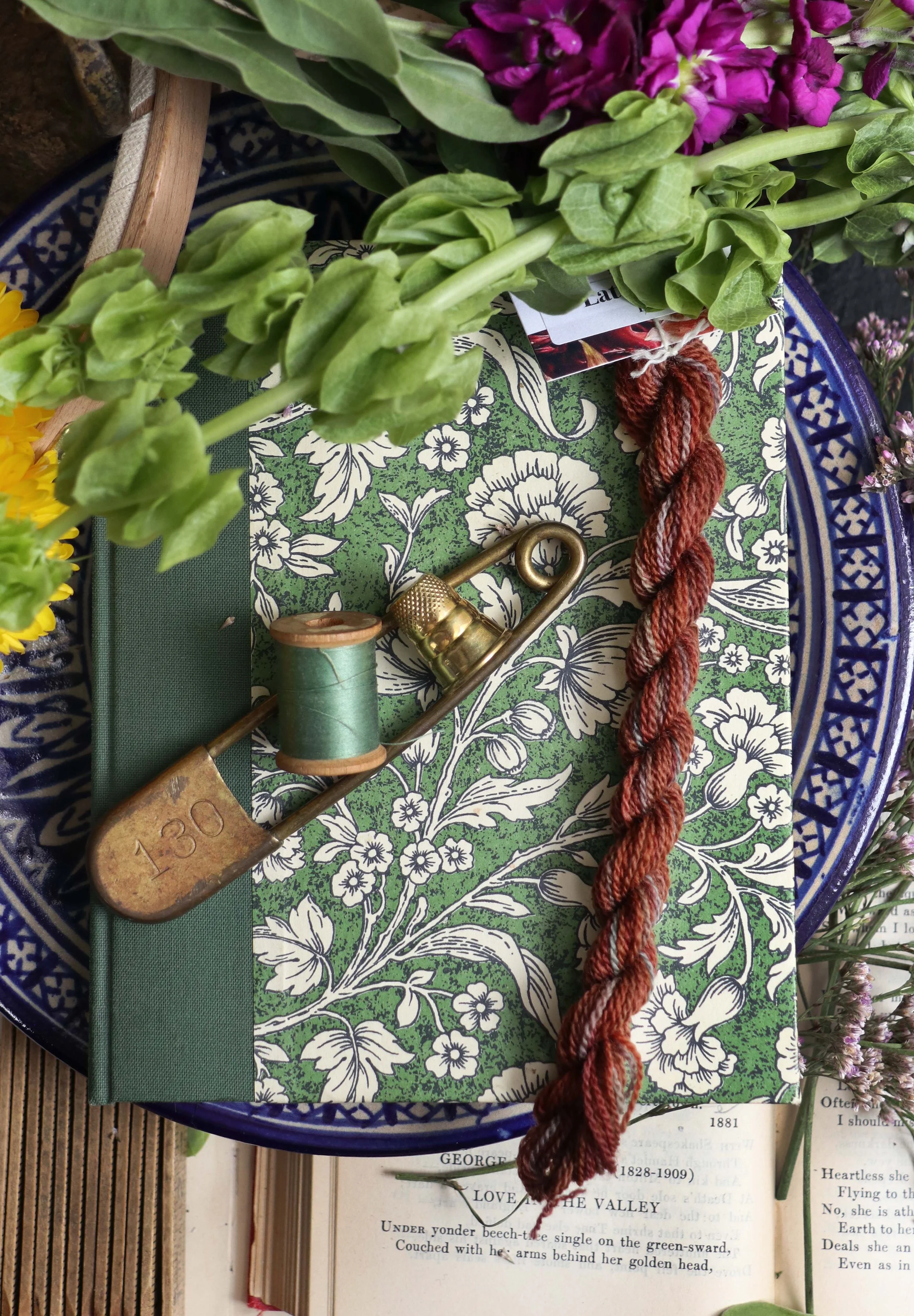 'LATE SUMMER' Naturally Dyed Wool Embroidery Floss Single
