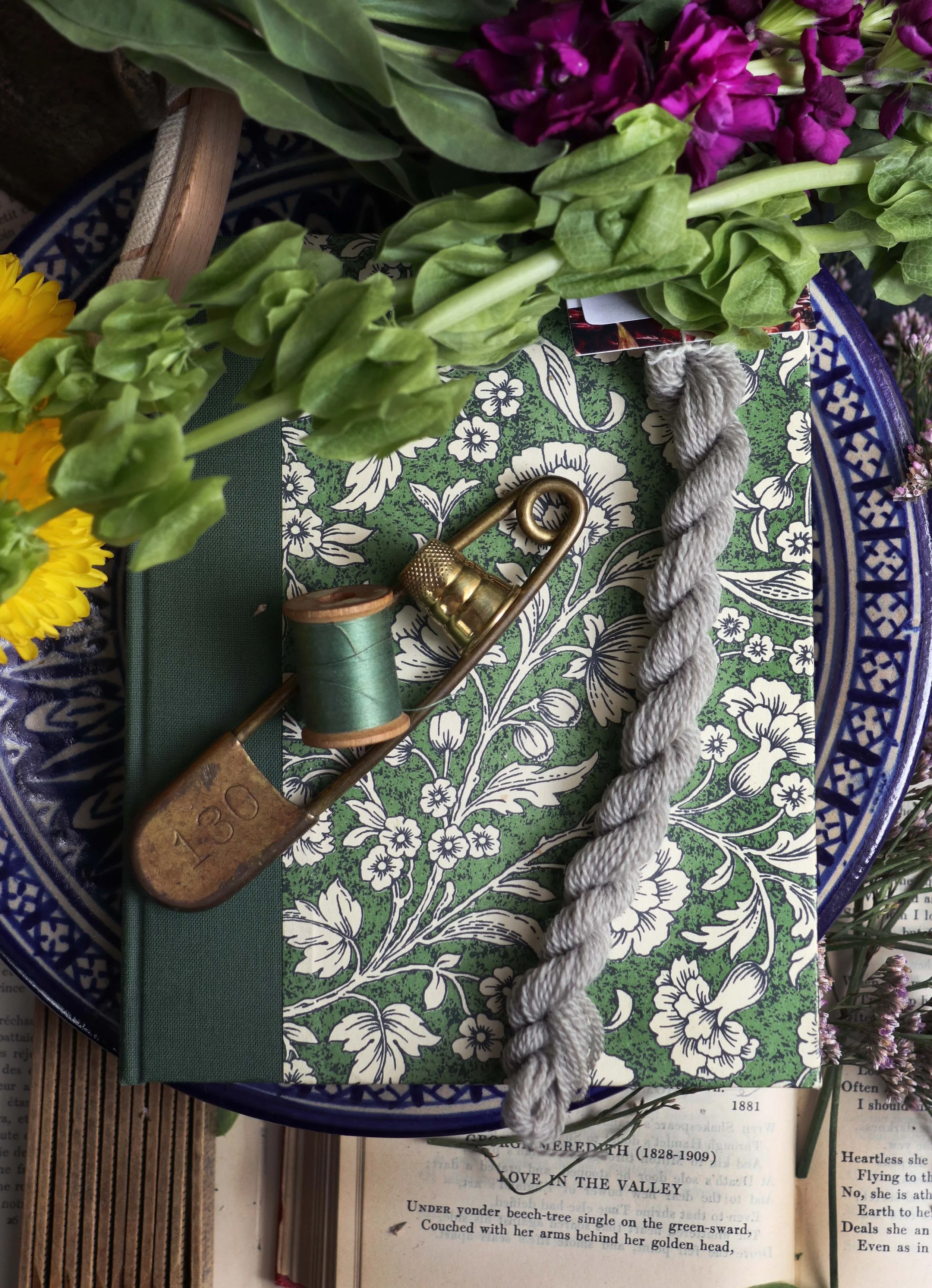 'IRON' Naturally Dyed Wool Embroidery Floss Single