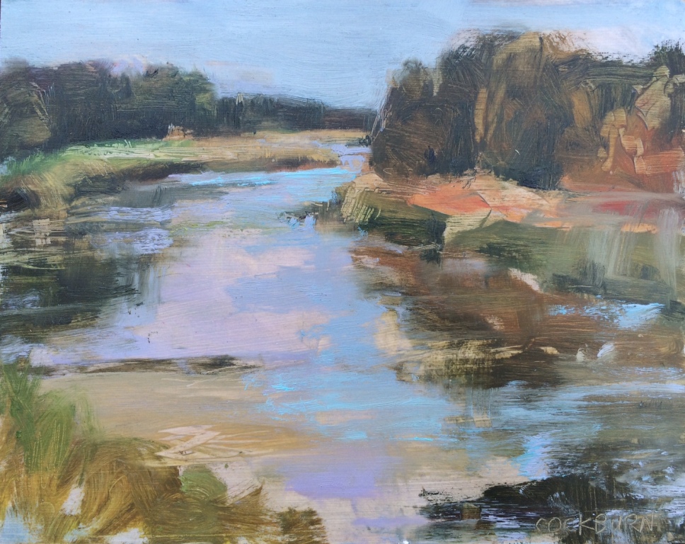 Grand River, 2016, oil on panel, 8"x10"