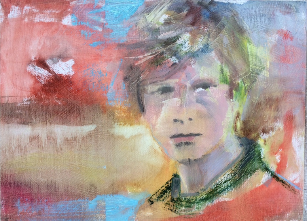Boy, 2016, oil on panel, 8"x10"