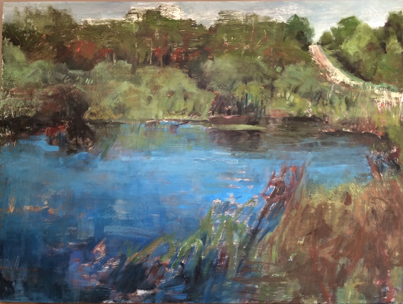 Swamp, 2016, oil on panel, 30"x36"