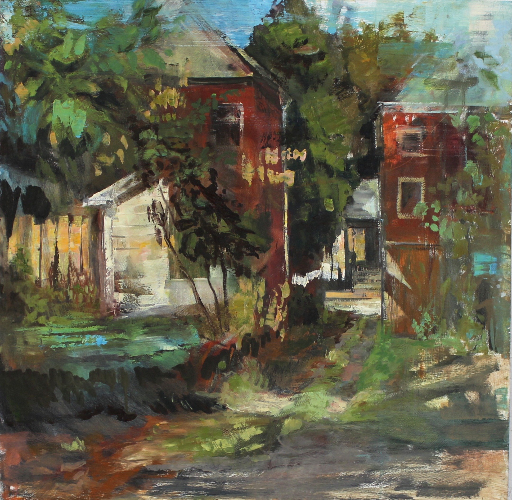Alley, 2023, oil, 24 x 24