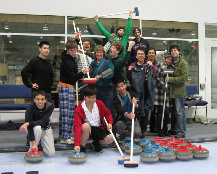 One of our many Scrabble traditions started during my aimless college years was is an annual curling outing. (Vancouver, March 2011)