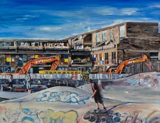 brixton skatepark painting