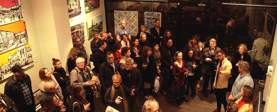 Me doing a speech at the recent “Where We Live” exhibition