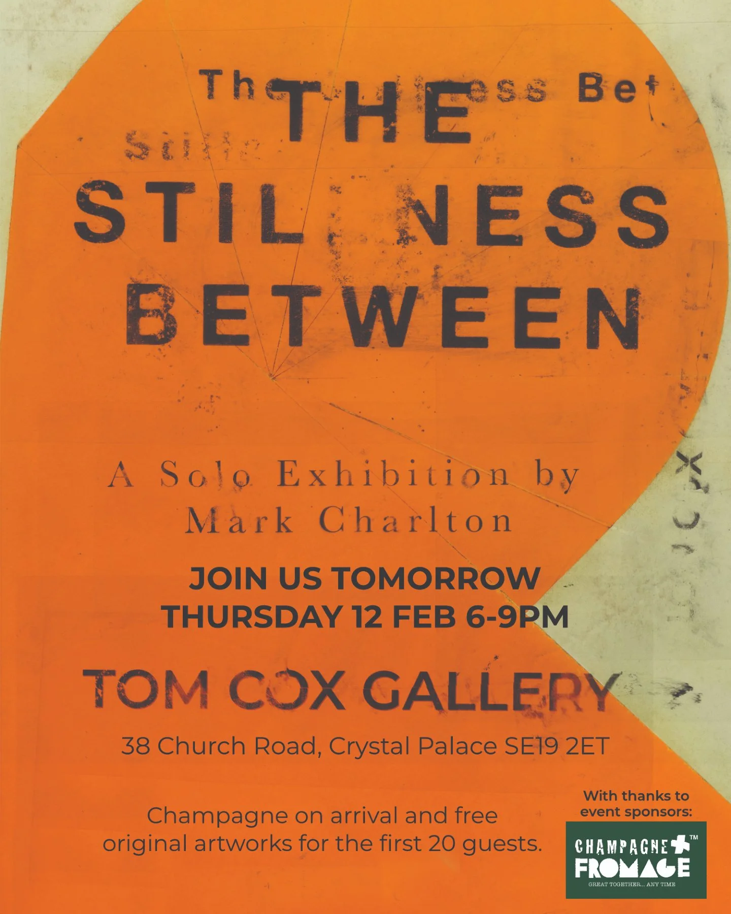 You&rsquo;re invited.

We cannot wait to welcome you tomorrow evening (Thursday 12th) for the opening of The Stillness Between, Mark Charlton&rsquo;s solo exhibition.

There is still time to RSVP via the link in our bio, and a little extra incentive 