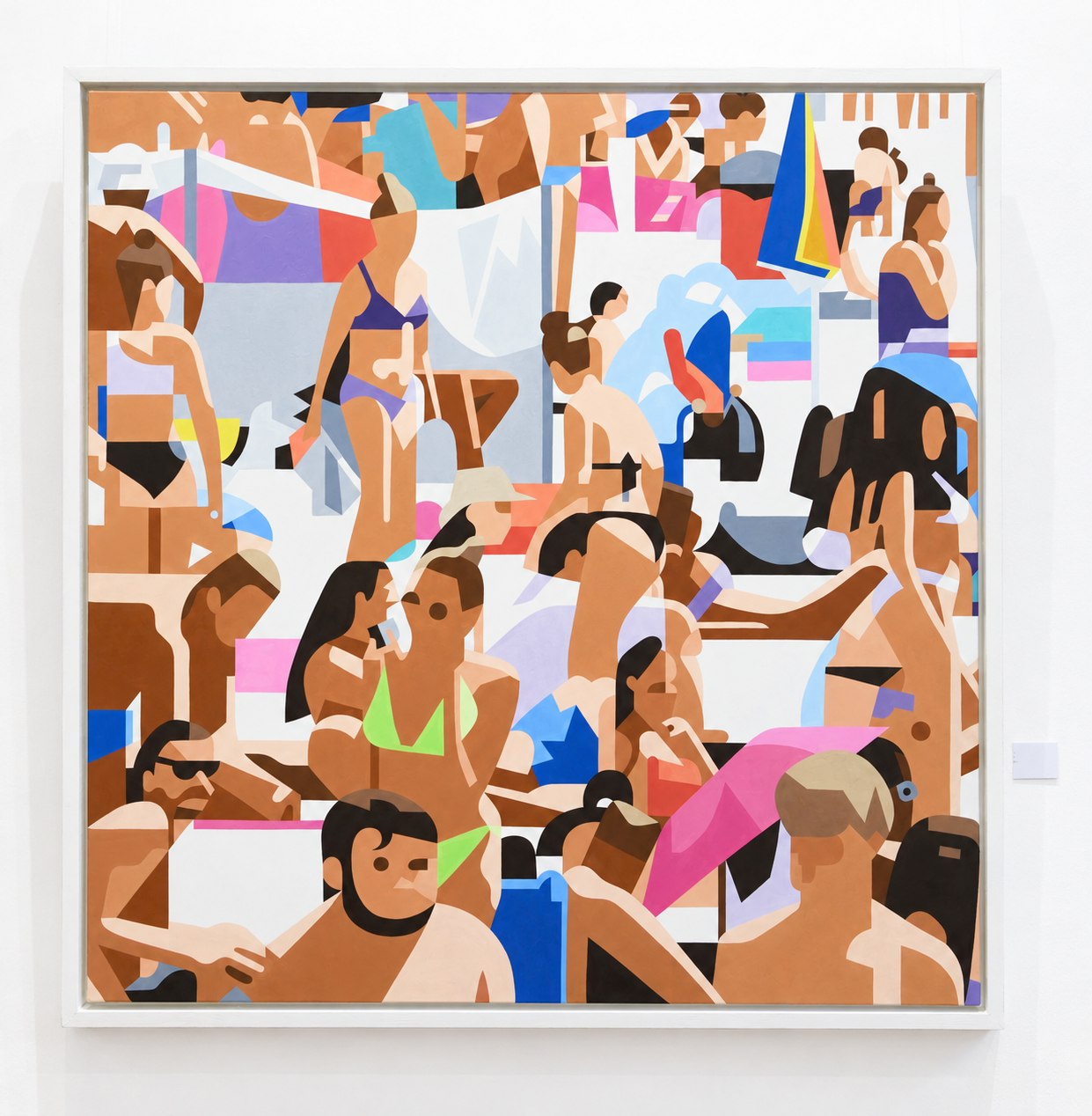 Cool-Toned Geometric Beach Crowd Painting.png