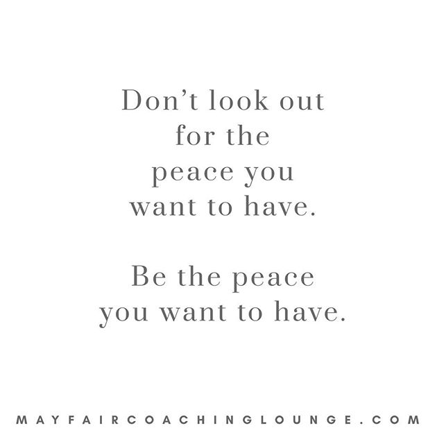 Don&rsquo;t look out for the peace you want to have. Be the peace you want to have.

Tag a friend who really needs to see this message today 👇

#anxiety #anxietycoach #socialanxiety #anxietysupport #anxietyproblems #anxietyattacks #anxietycoaching #