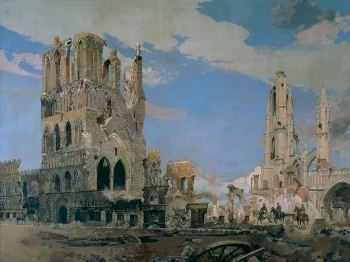 Painting by James Kerr Lawson (1864-1939)