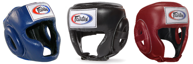 Fairtex sparring, competition, and open face head gears