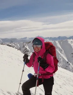 CLUB ADVISOR - Erica Lamb Erica is an advisor to the alpine club and came to Alaska in search of misadventure, which she regularly finds climbing and in the mountains. Erica is psyched on getting others into the mountains, and wants to spread the joy of survival skiing with a heavy pack!