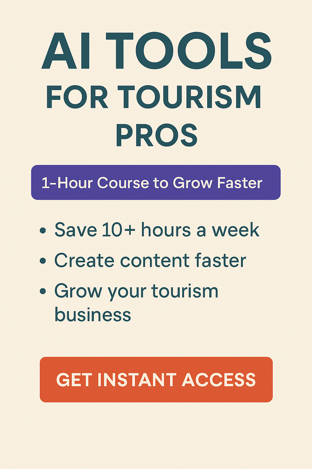 Unlock the Power of AI: A 1-Hour Mini Course Every Tourism Pro Needs