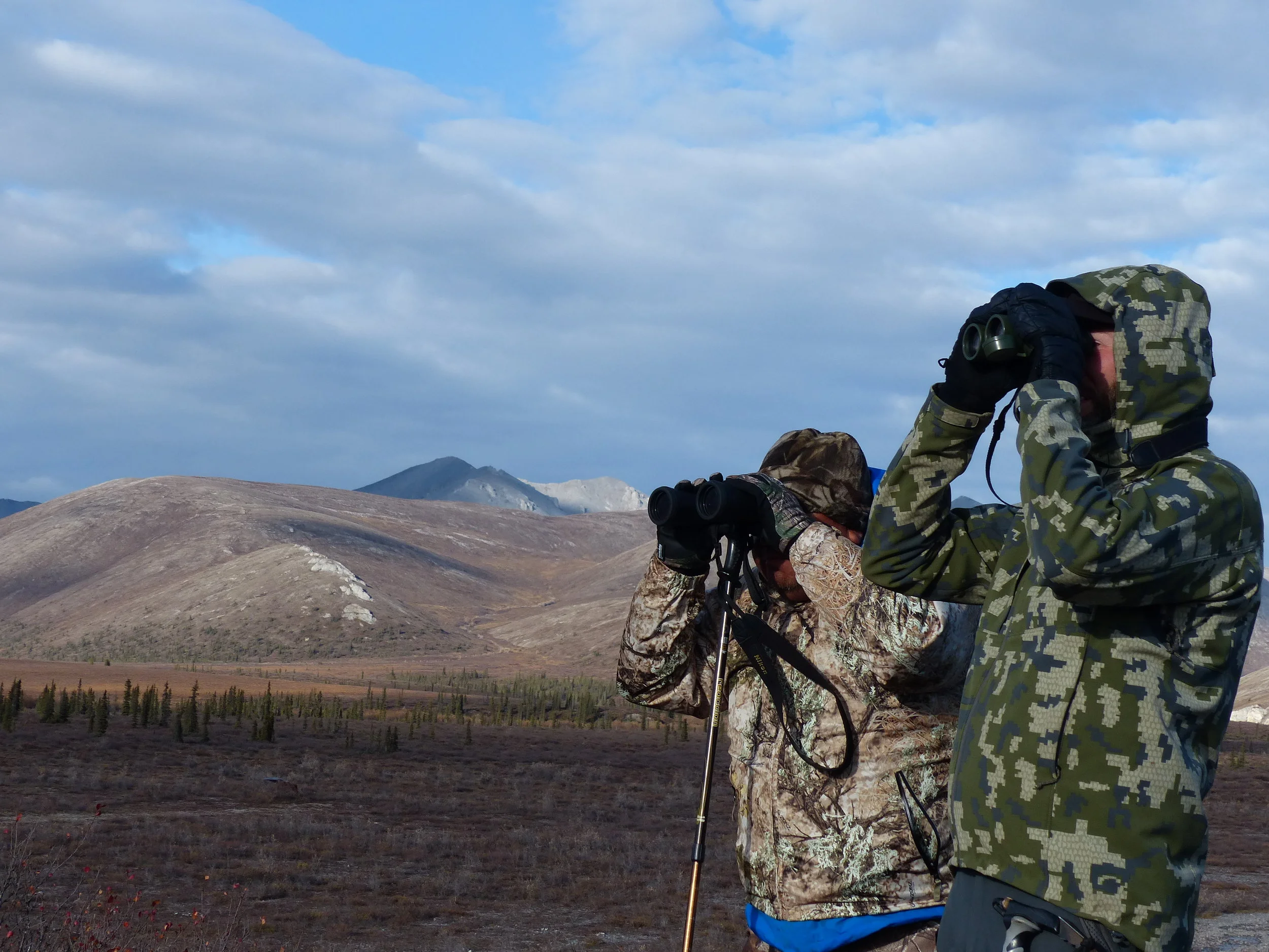 Lyle and Randy glass for moose; Fall 2016