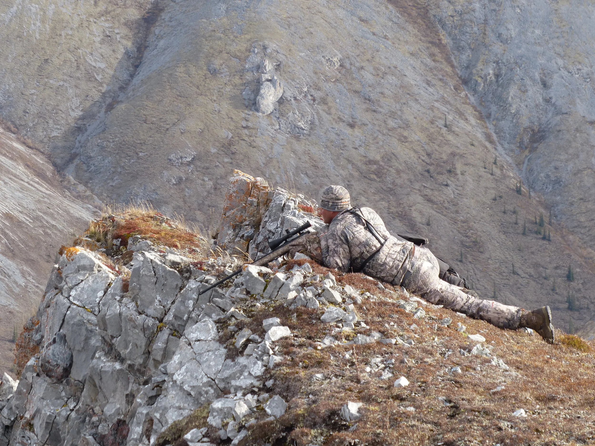 Scott prepares to take a shot; Fall 2016