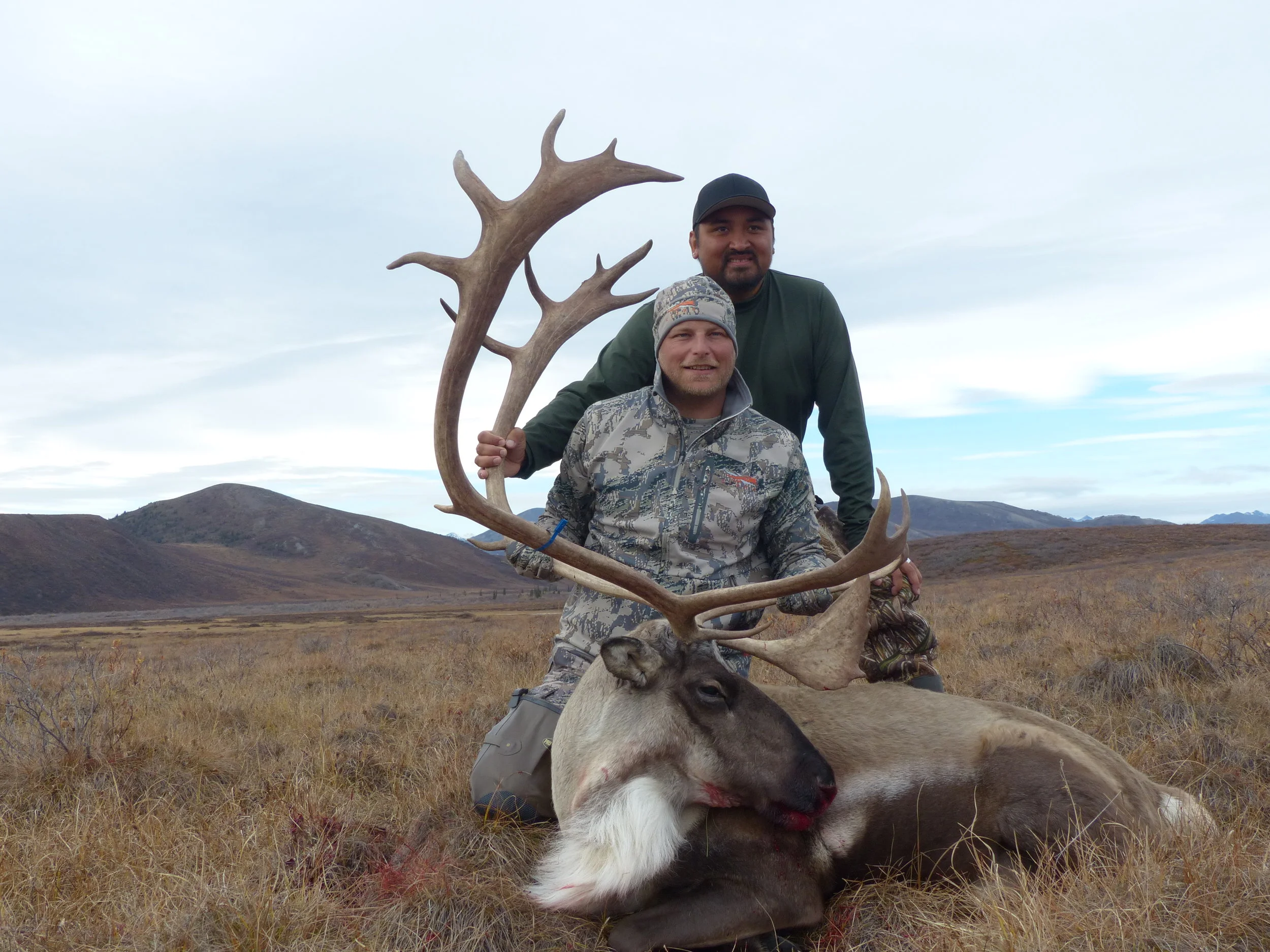 Scott and Kanim with Scott's caribou; Fall 2016