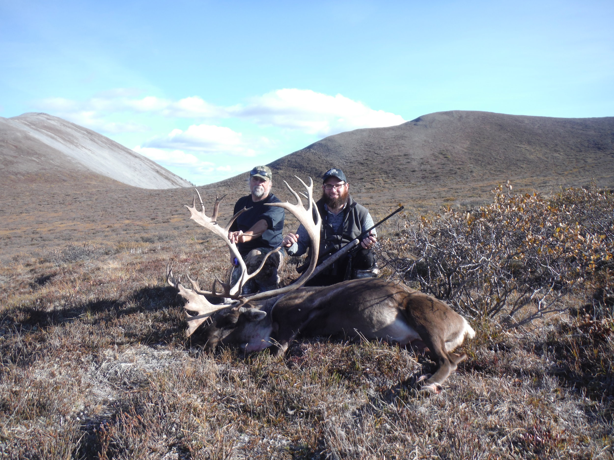 Ed and Eddie with their caribou