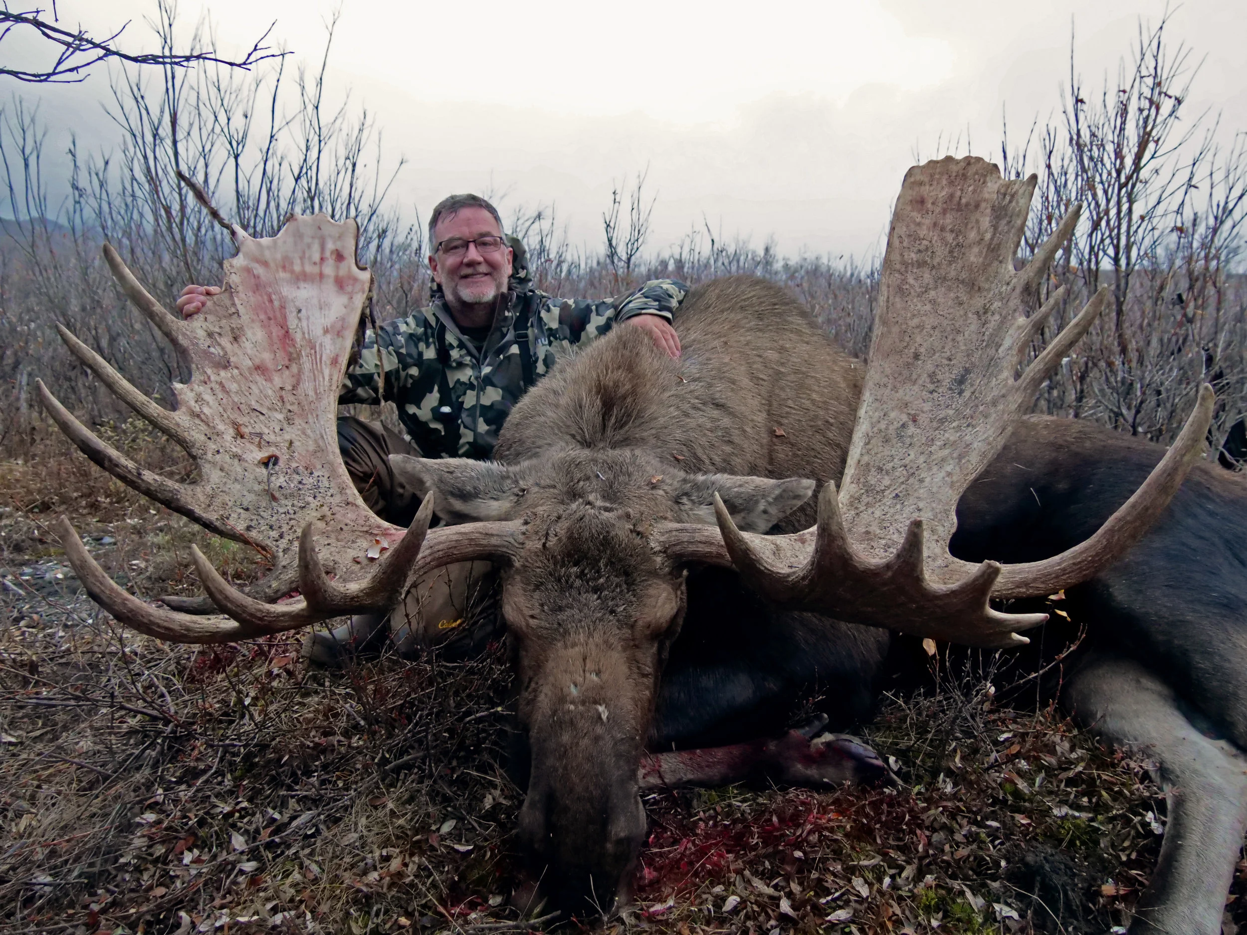 Hunter Dan Curtin with his impressive 63" moose - Fall 2017