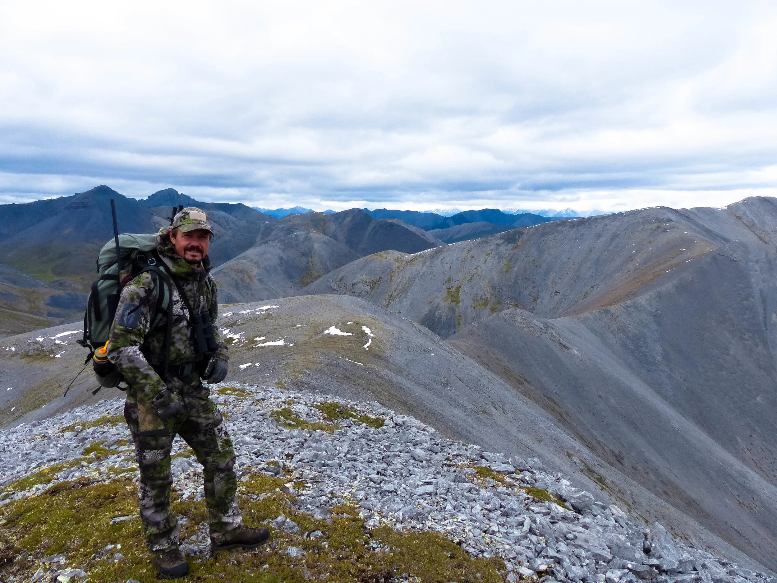 James during his sheep hunt, Brooks Range; Fall 2018