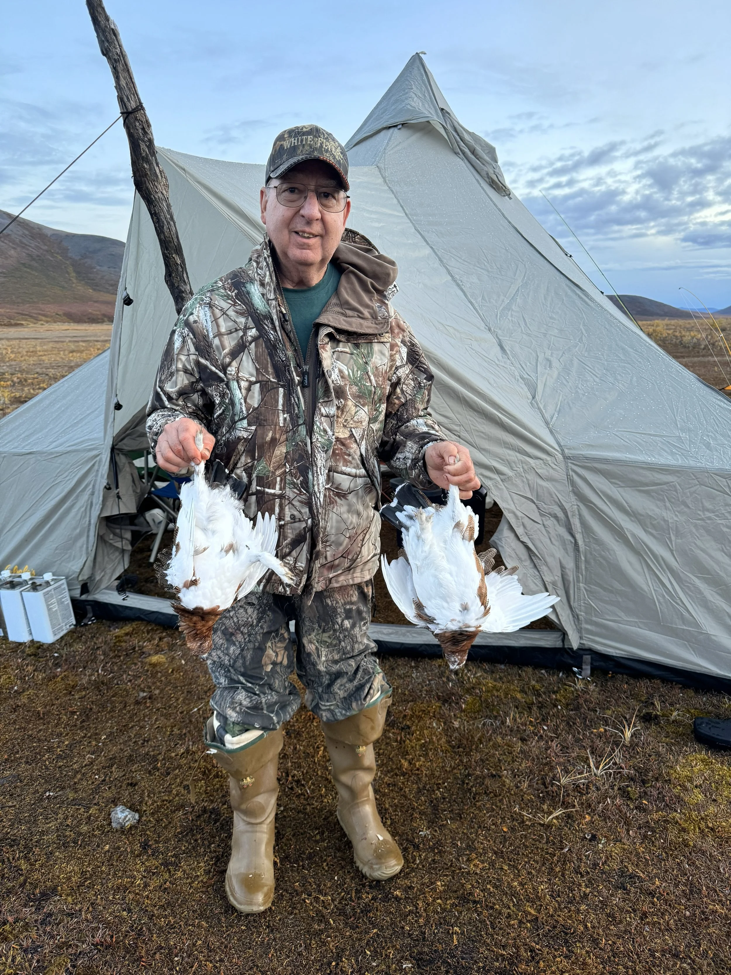 Dave K. and some ptarmigan
